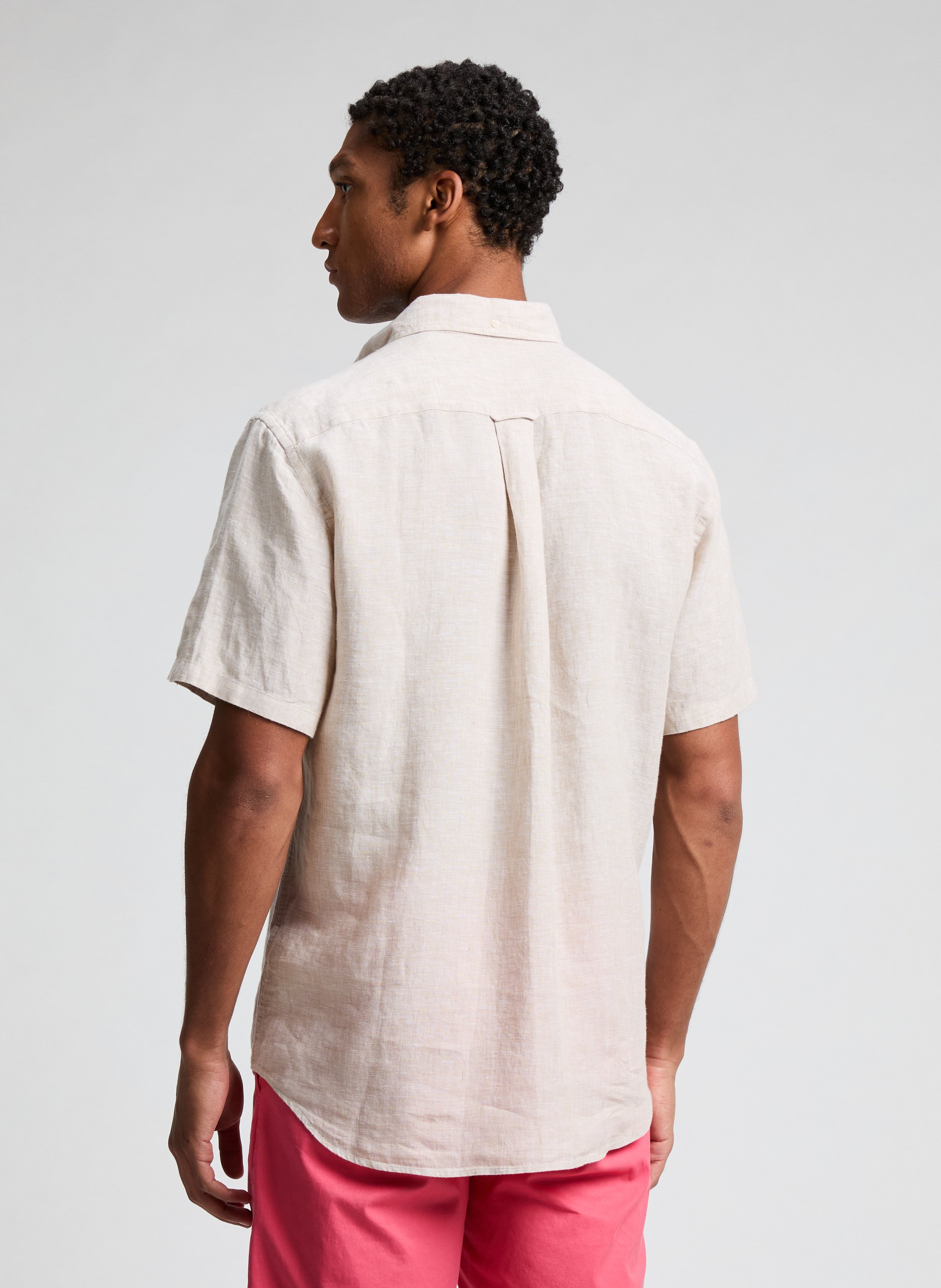 Linen shirt GANT Beige