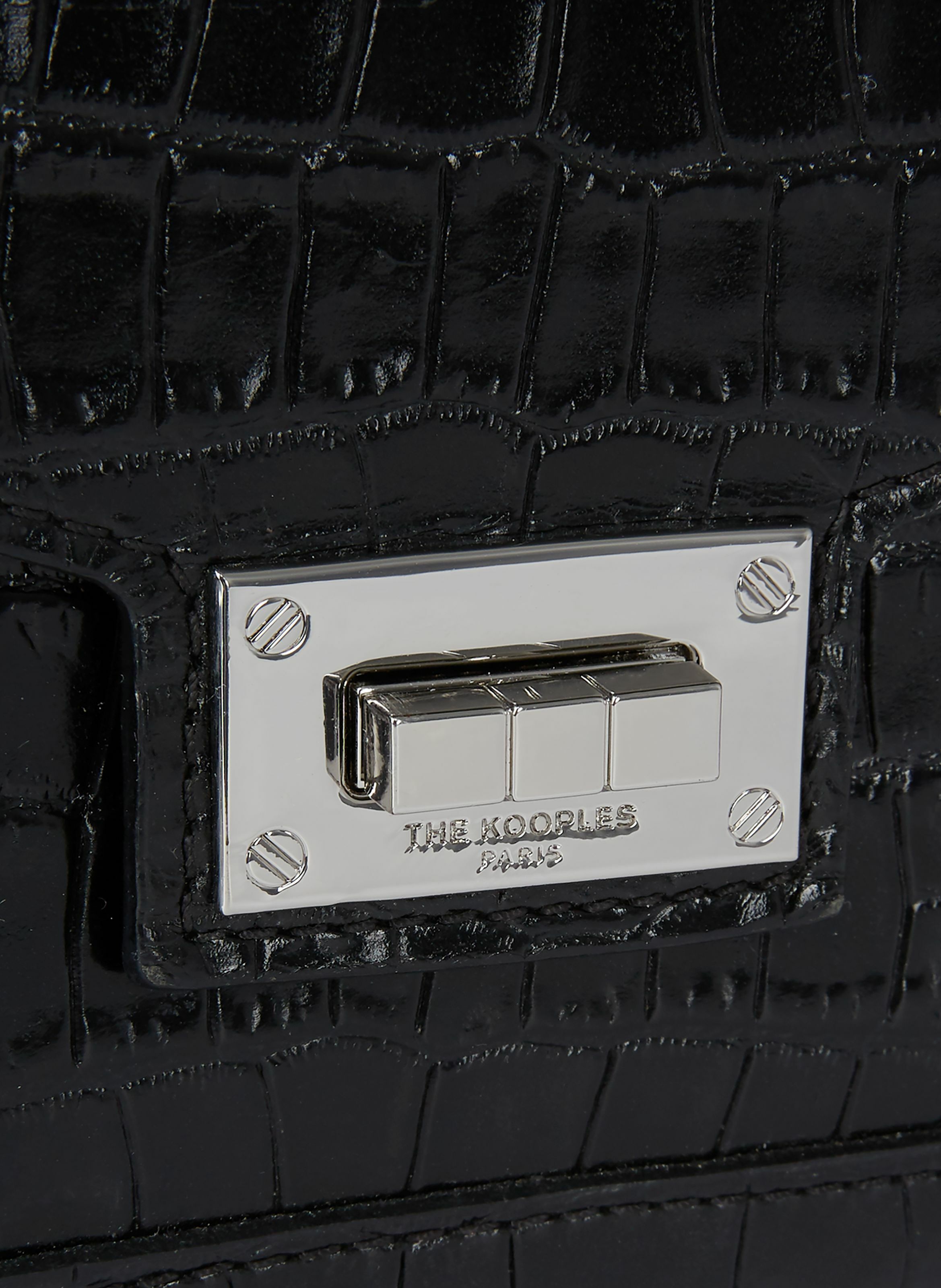 Sac emily small en cuir effet crocodile THE KOOPLES Noir