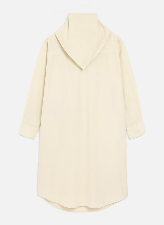 Robe midi bandana en coton unisexe Blanc by AMI PARIS AMI PARIS Robe midi bandana en coton unisexe Blanc