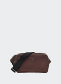 Grained waist bag TORINO Dark oak