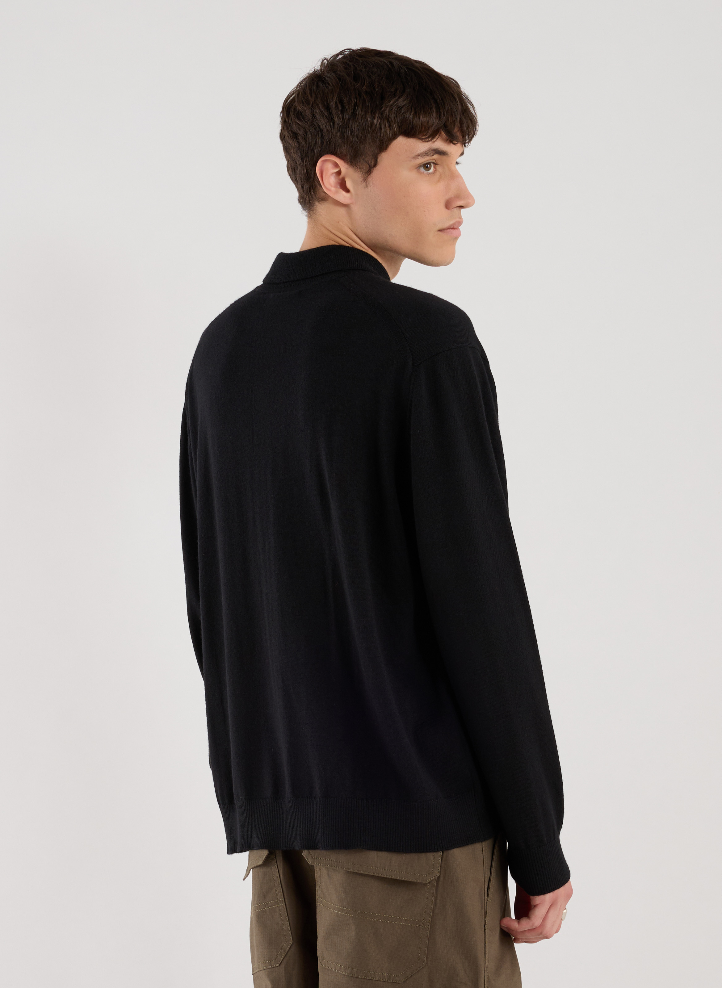  Round-neck wool jumper SAISON 1865 Black