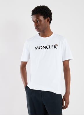 T-shirt à logo en coton  MONCLER T-shirt à logo en coton  MONCLER