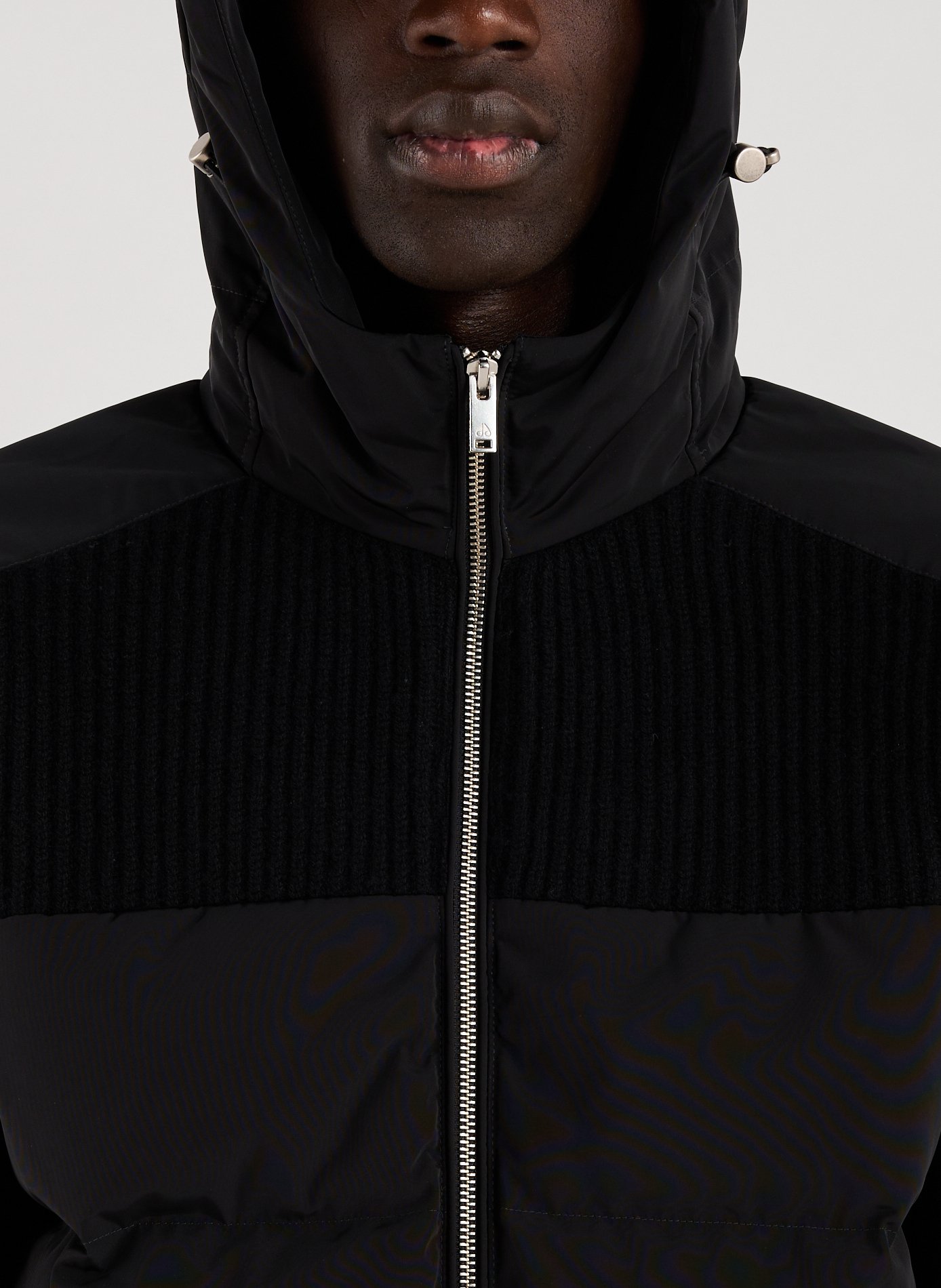 Straight wool jacket  MOOSE KNUCKLES Black