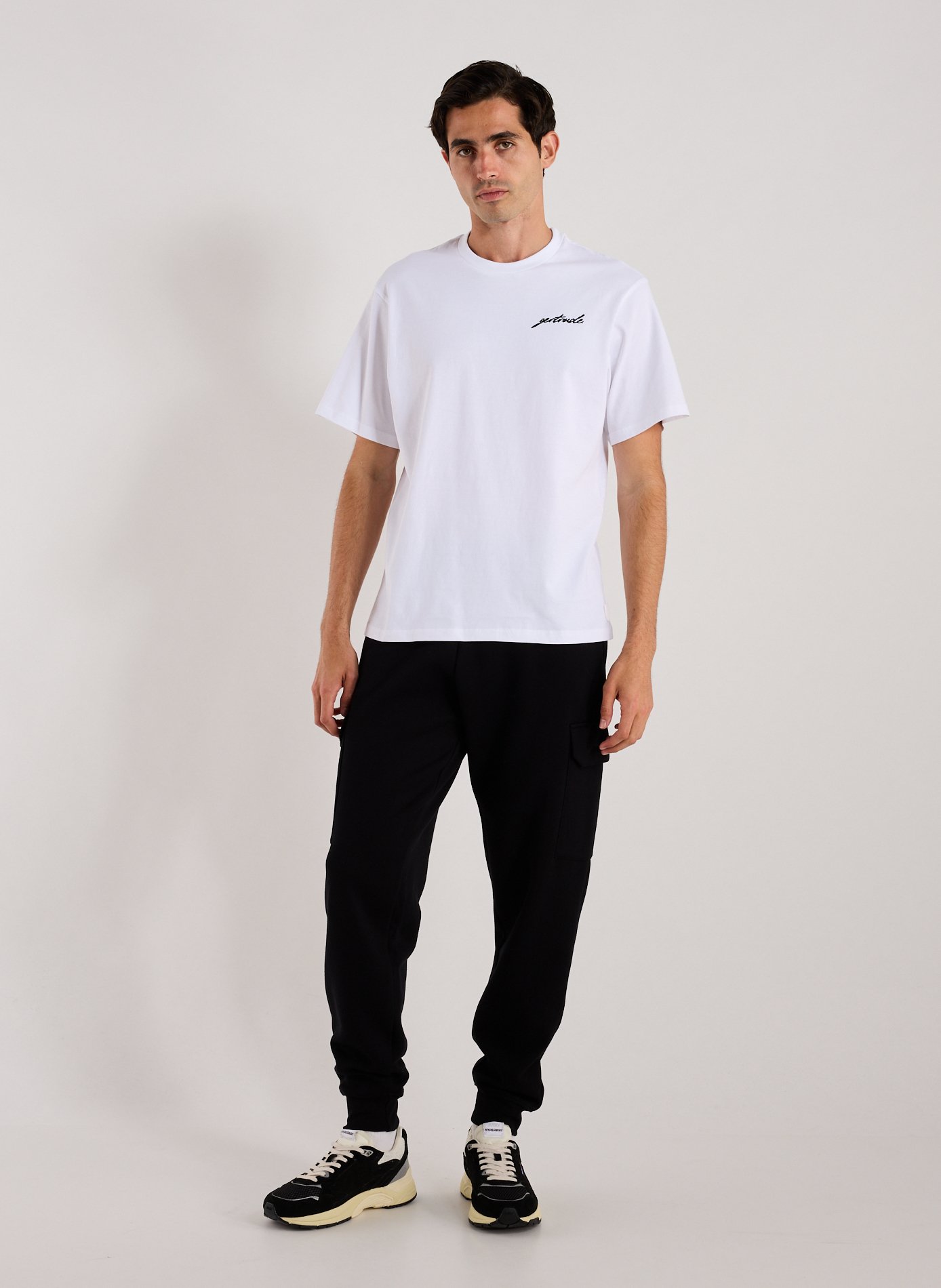 Pantalon de survêtement en coton mélangé GERTRUDE ET GASTON Noir