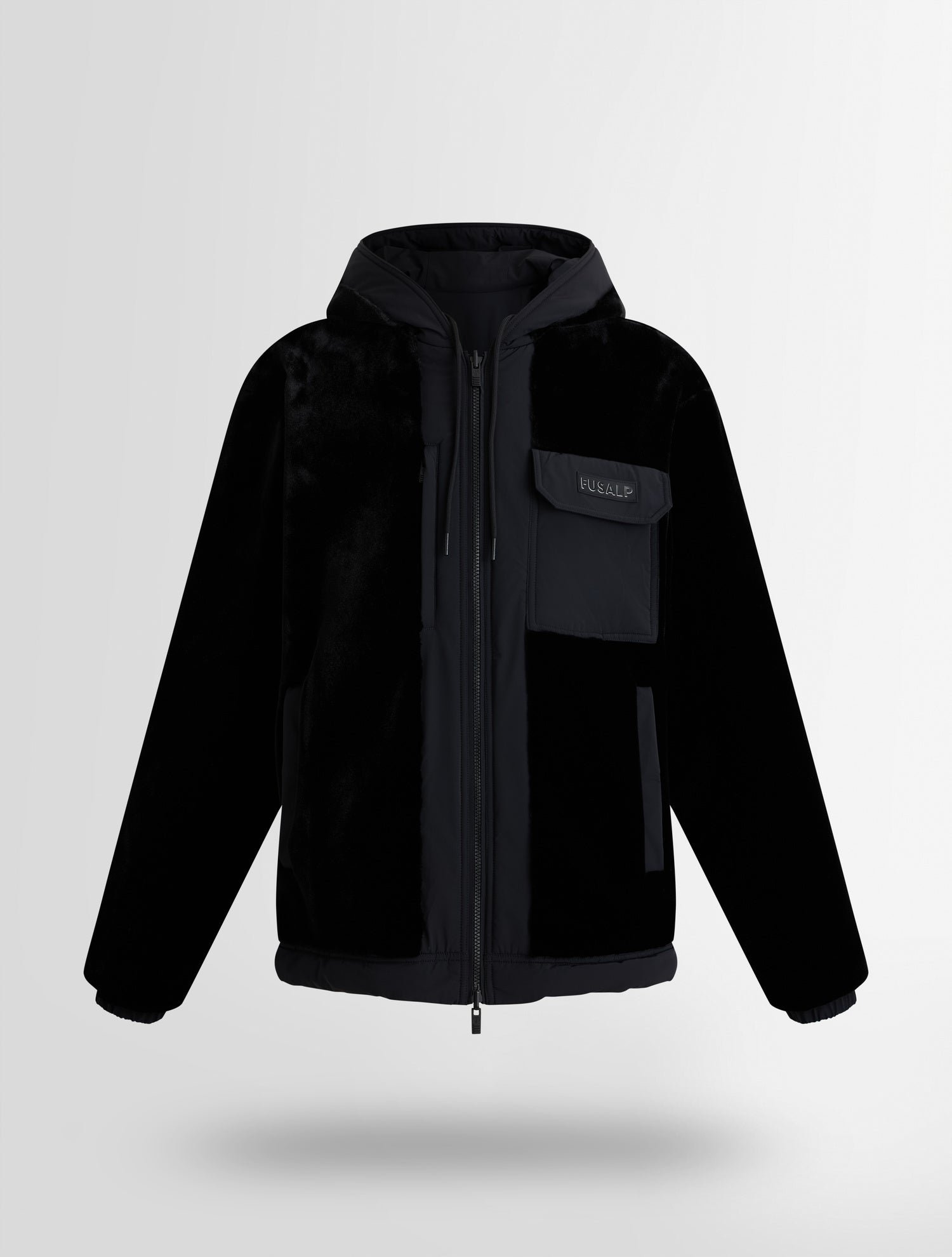 Blouson yalo col capuche coupe ample FUSALP Noir
