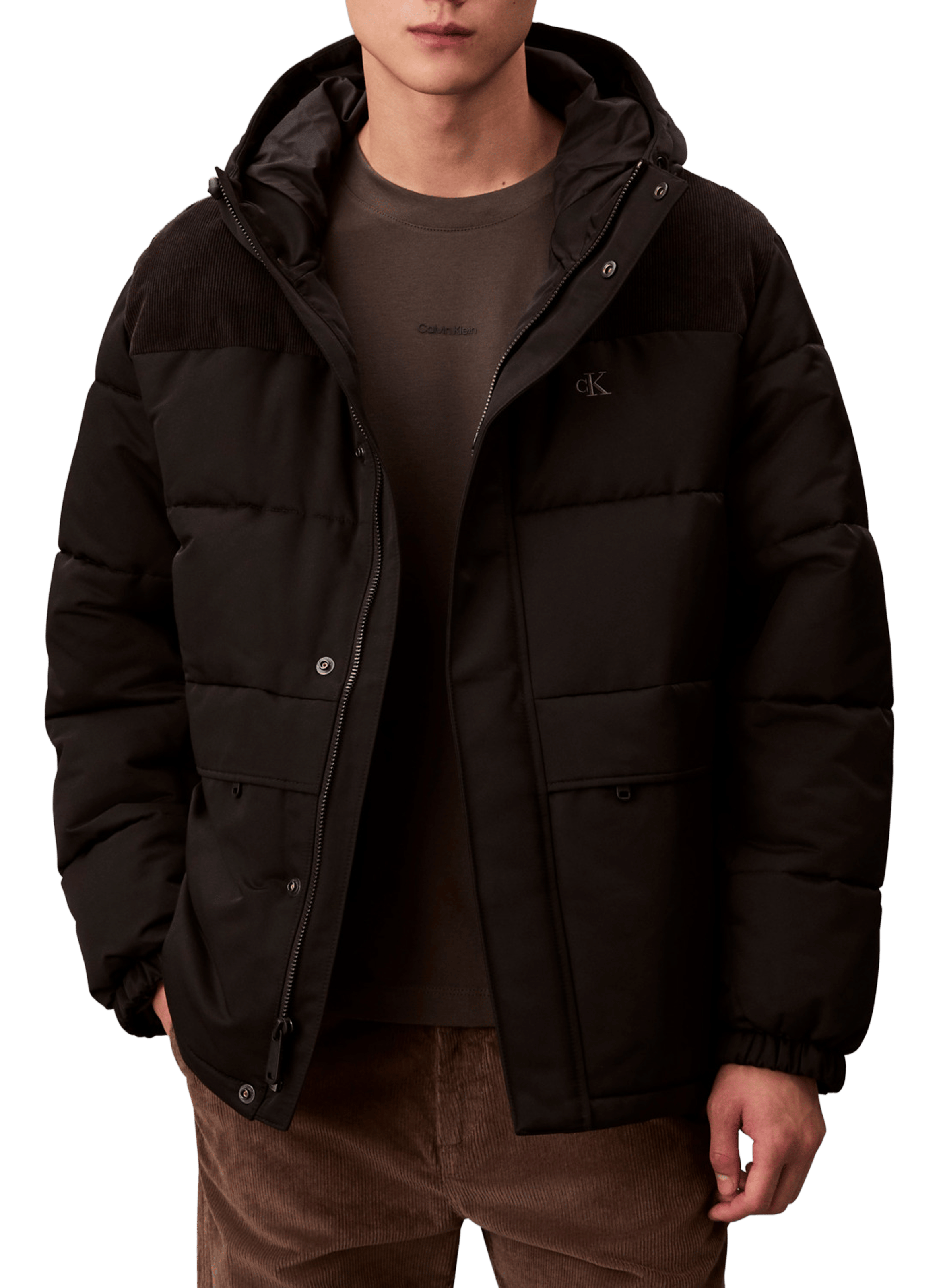 CALVIN KLEIN Hooded Jacket Black