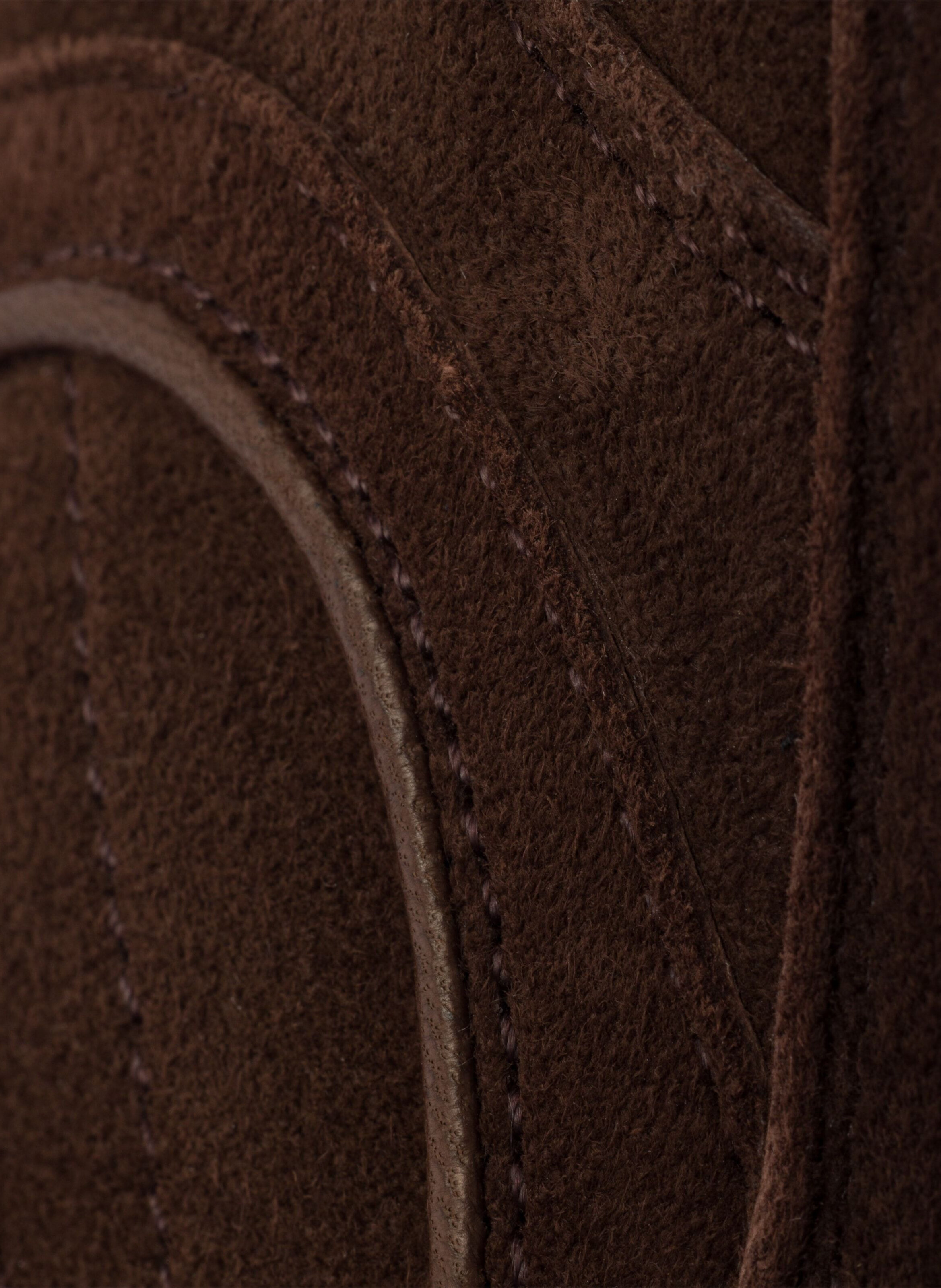 Baskets montecarlo re-edition 2005 en daim PRADA Marron