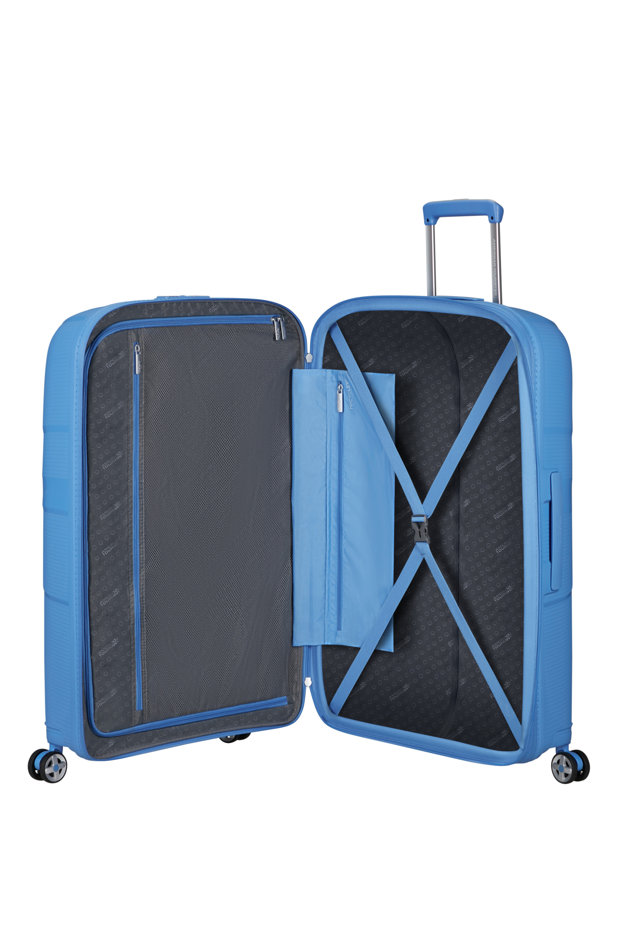 Starvibe valise 4 roues taille l AMERICAN TOURISTER Bleu