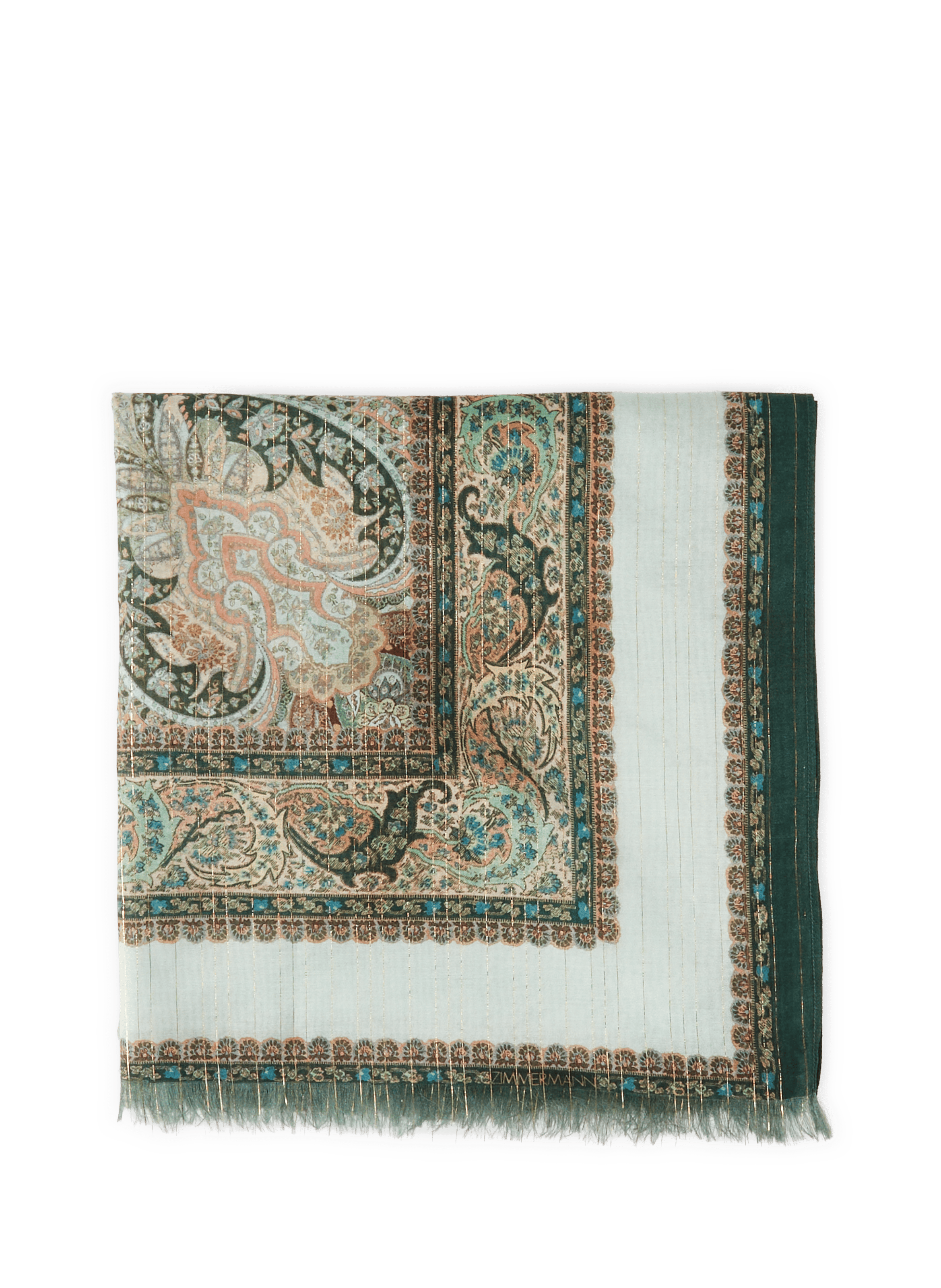 Pareo à motif en cotn ZIMMERMANN Vert