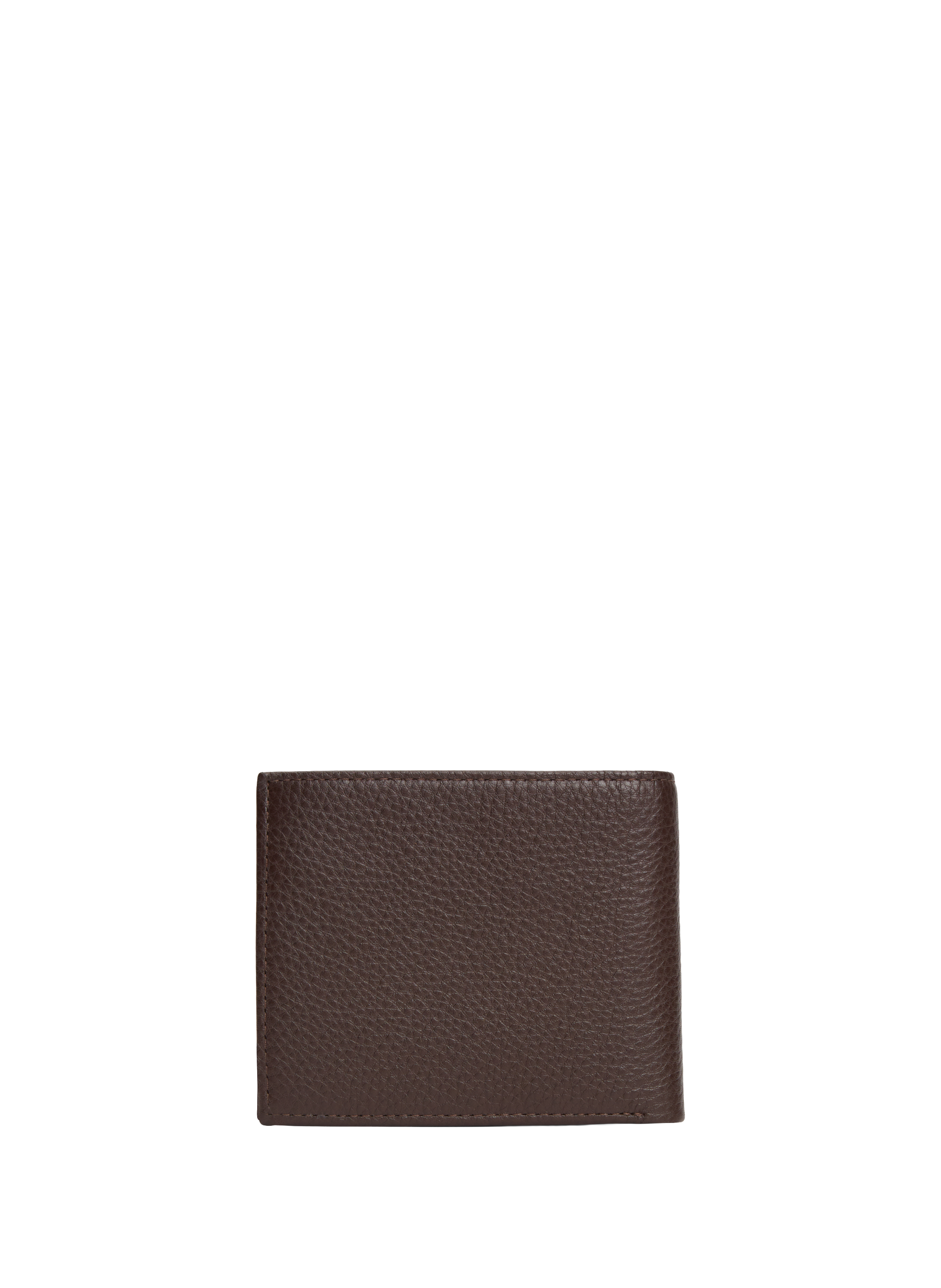 Grained leather card holder TOMMY HILFIGER Brown
