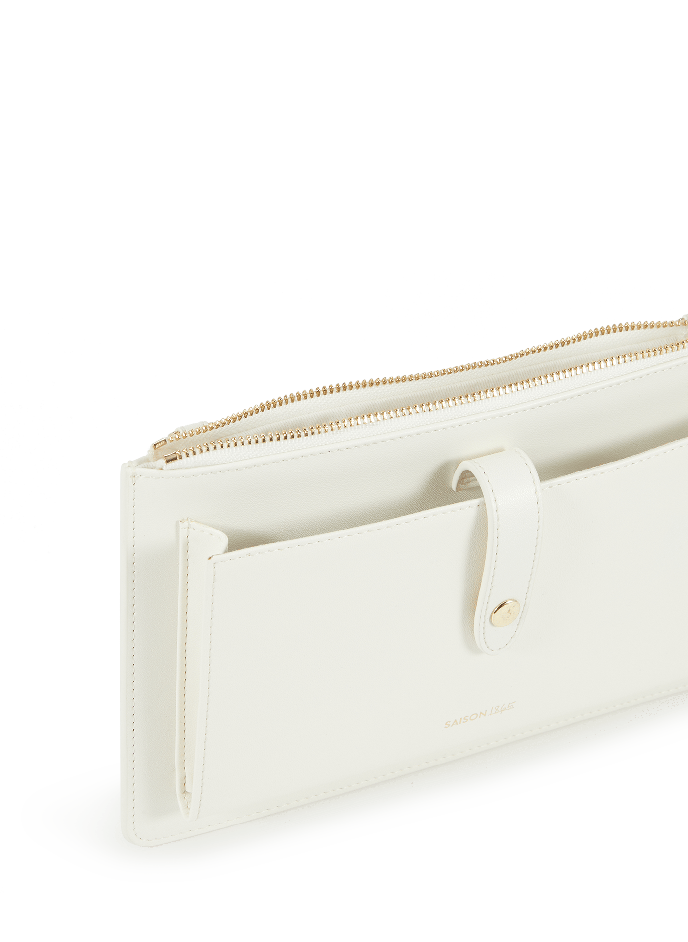 Leather Clutch SAISON 1865 Beige