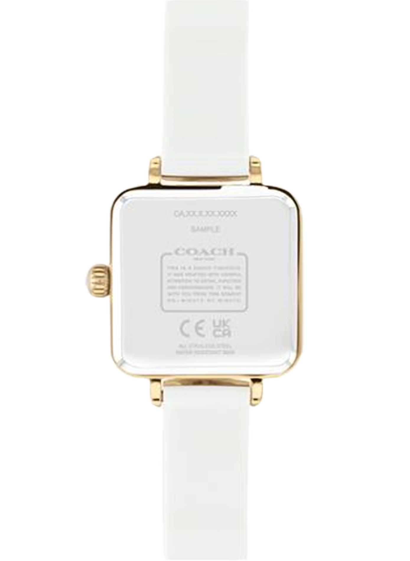 Montre quartz Cass en acier inoxydable COACH MONTRES Blanc