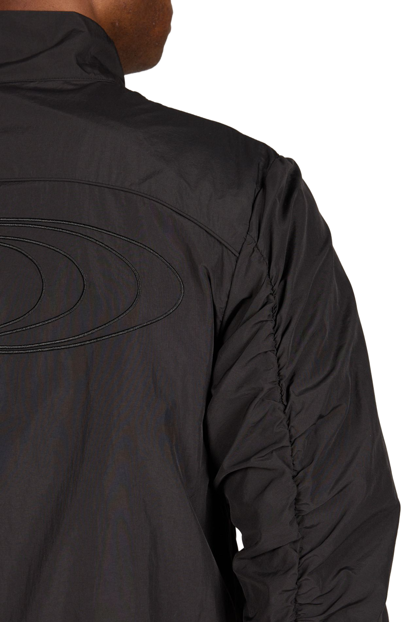 Veste cintrée col montant à zip RAINS Noir