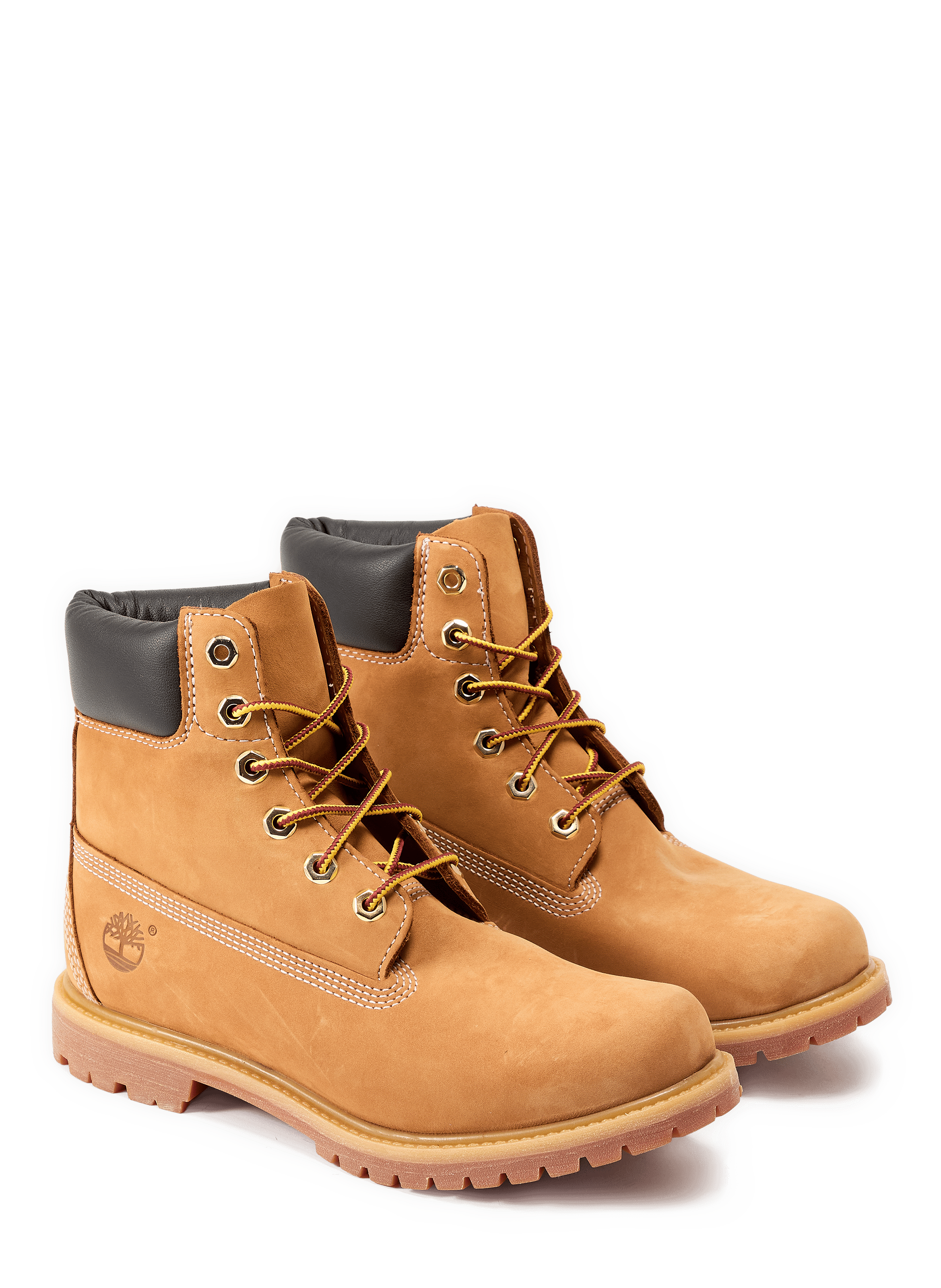 Boots crantées en cuir suédé TIMBERLAND Beige