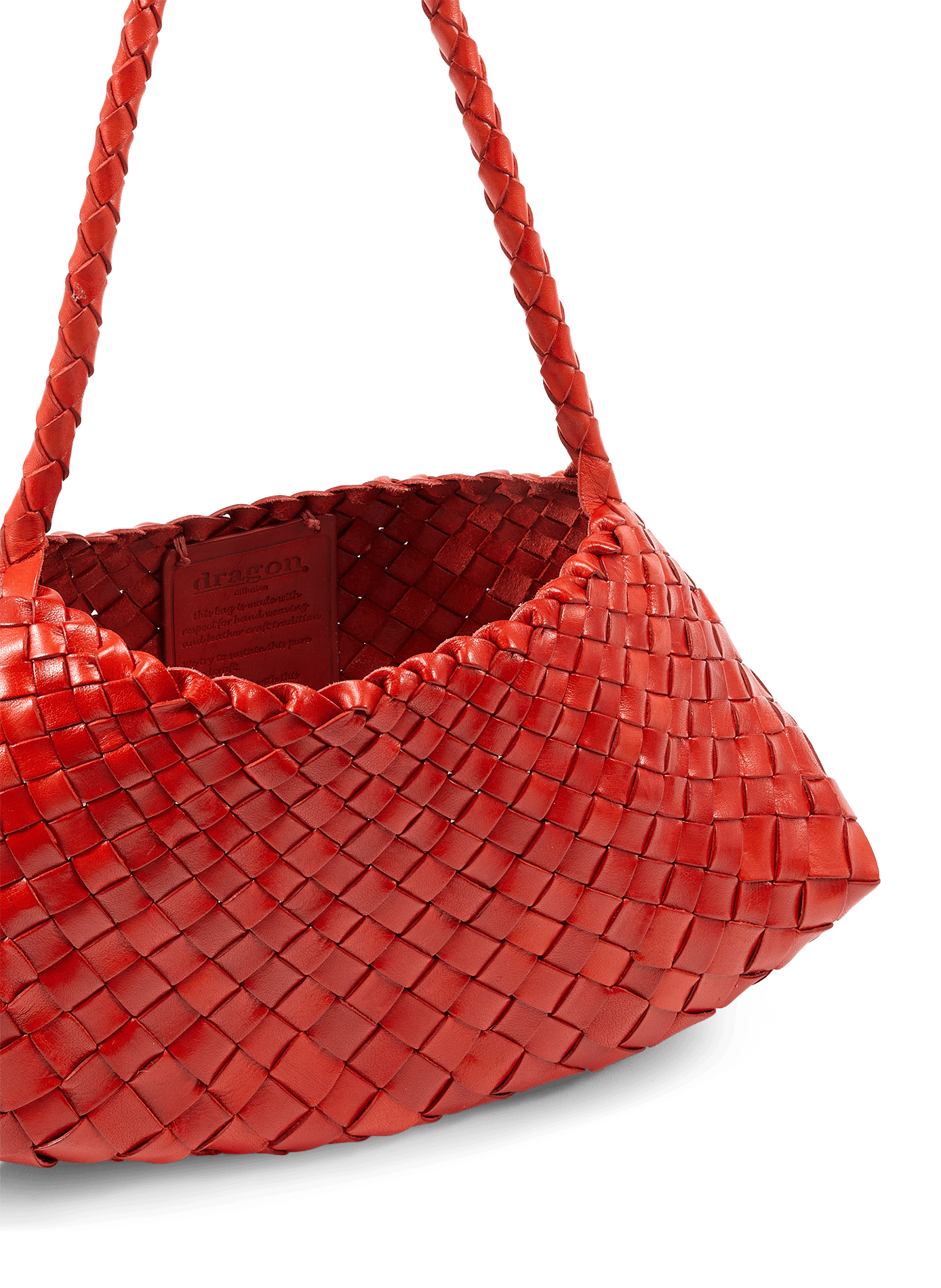 Sac à main Rosanna en cuir  DRAGON DIFFUSION Orange