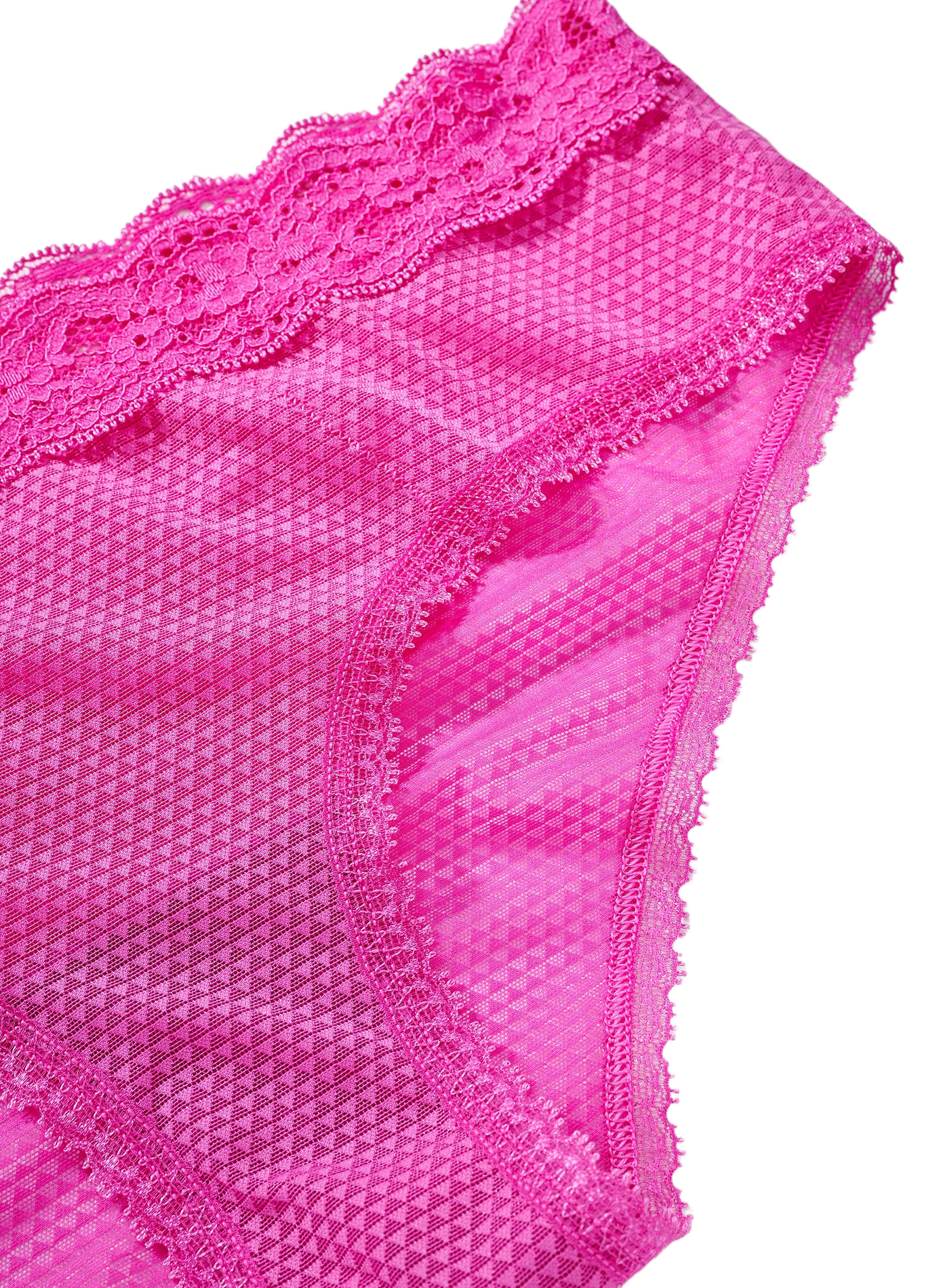 Culotte transparente en dentelle avec fronce à l'arrière PASSIONATA Rose