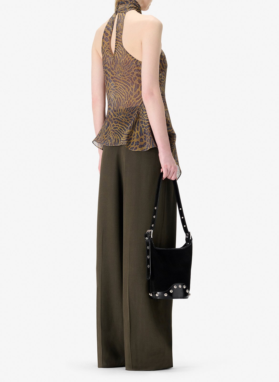 Wide solid pleated pants IRO Green