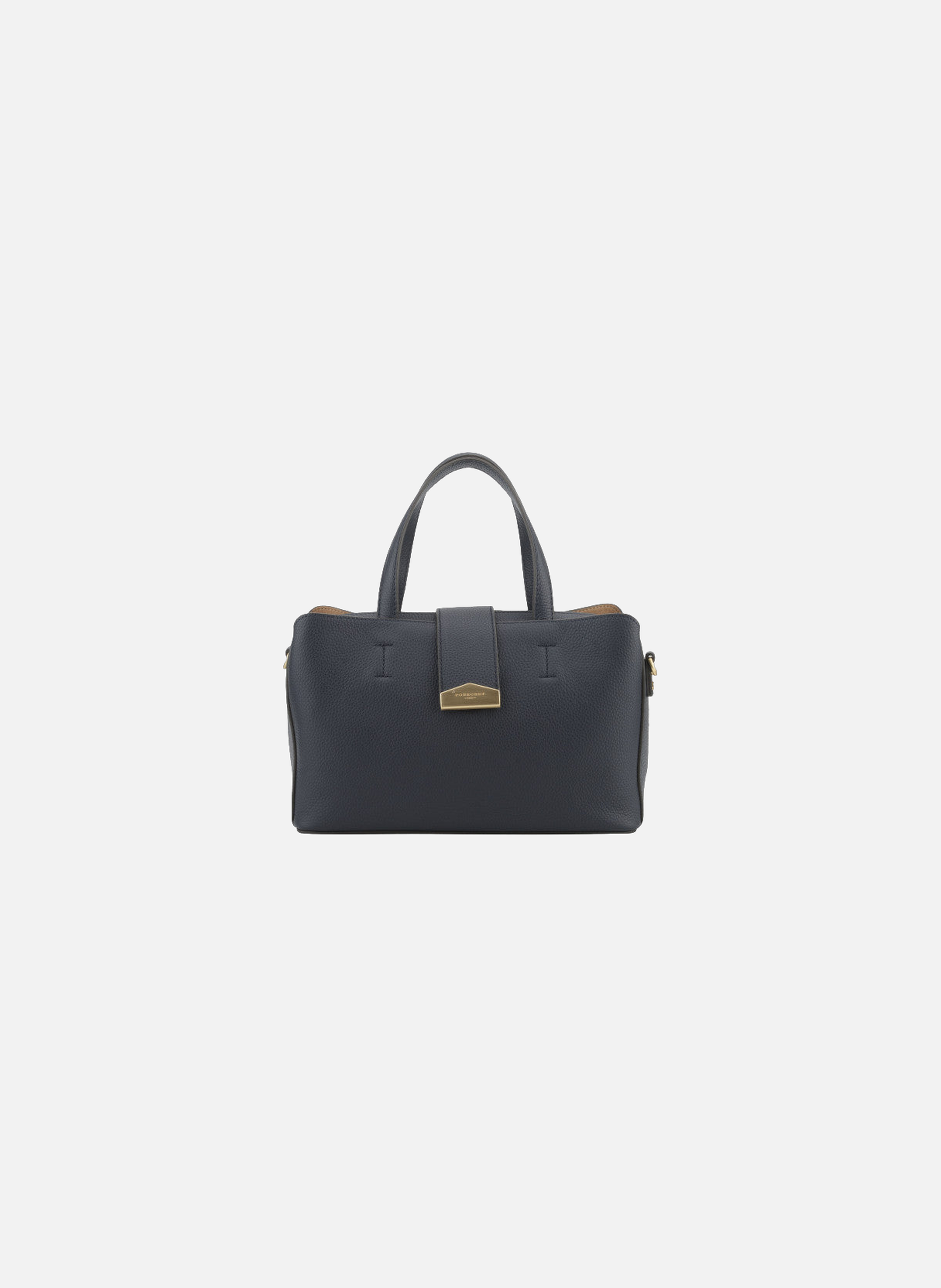 Cavalcade | sac à main mm en cuir de vachette POURCHET Bleu