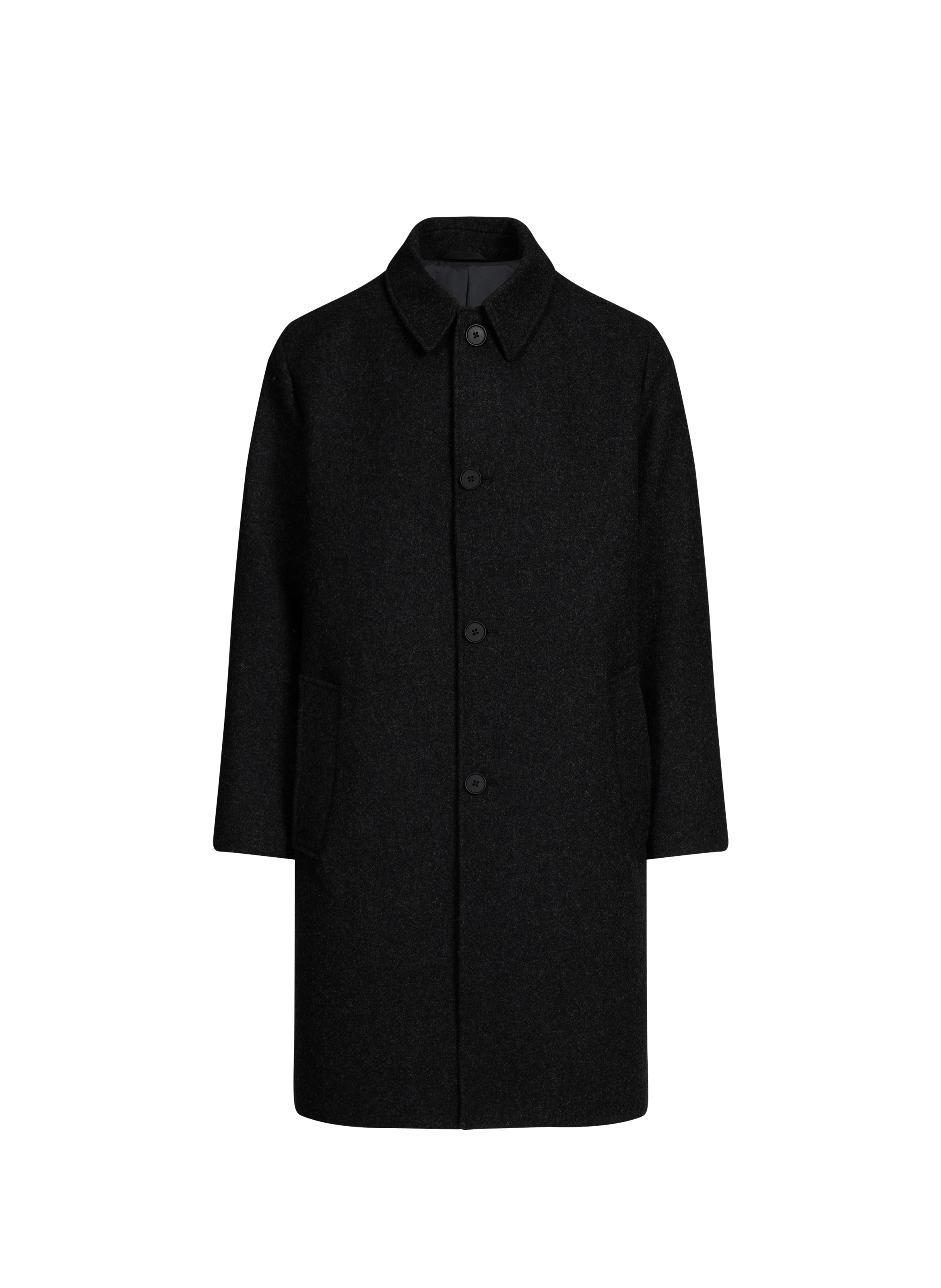 Long woolen buttoned coat SAISON 1865 Grey