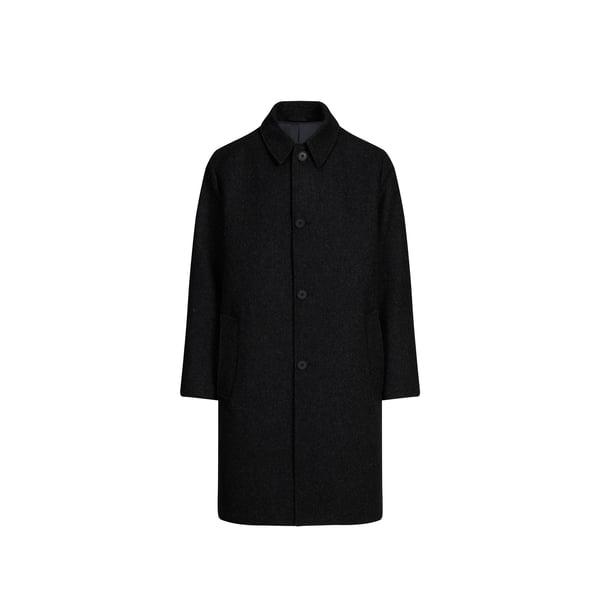 Manteau long boutonné en laine Manteau long boutonné en laine