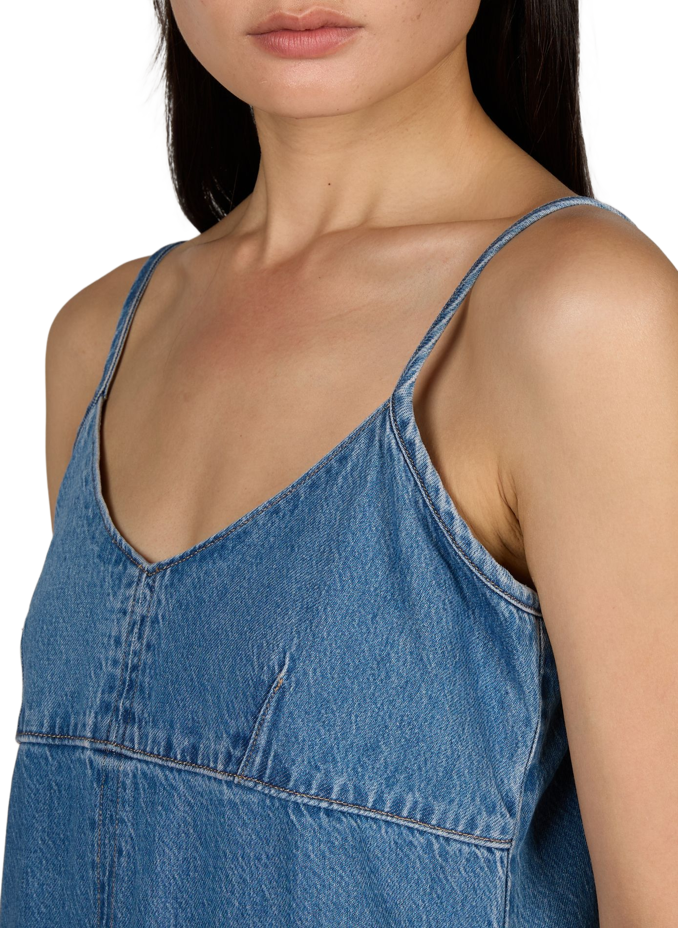 Midi-Kleid aus Baumwolle LEVI'S Blau
