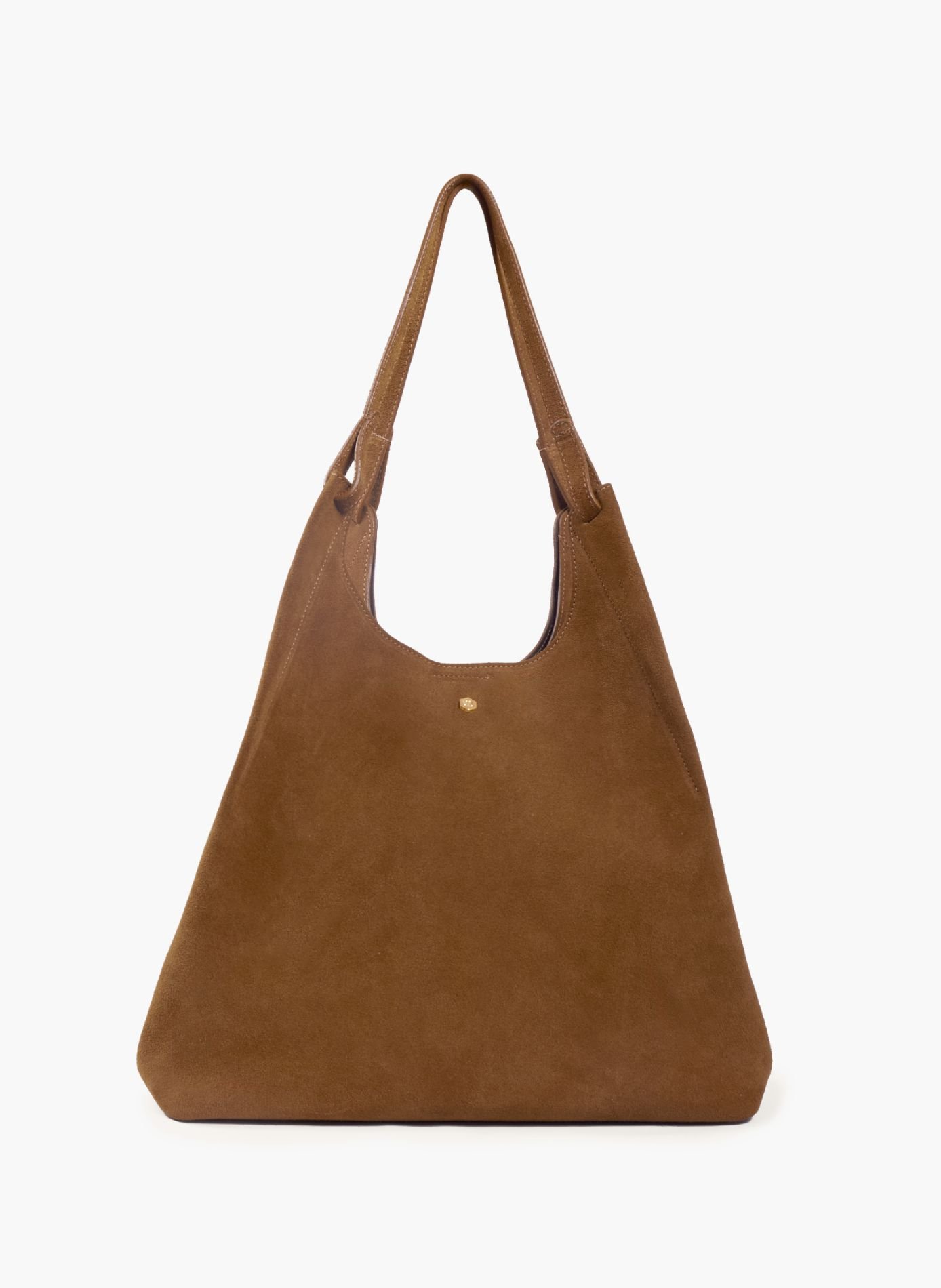 Sac cabas sybil cuir daim JULES & JENN Marron