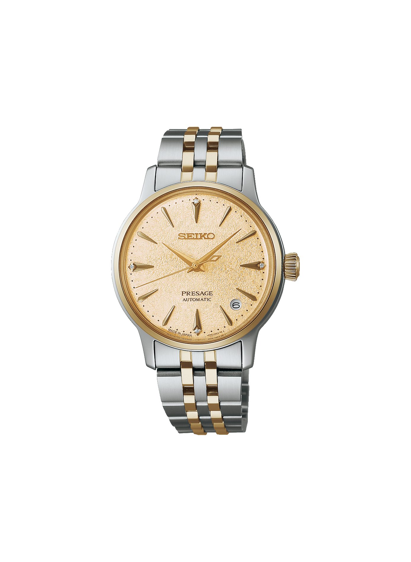 Montre automatique Presage en acier inoxydable SEIKO Doré