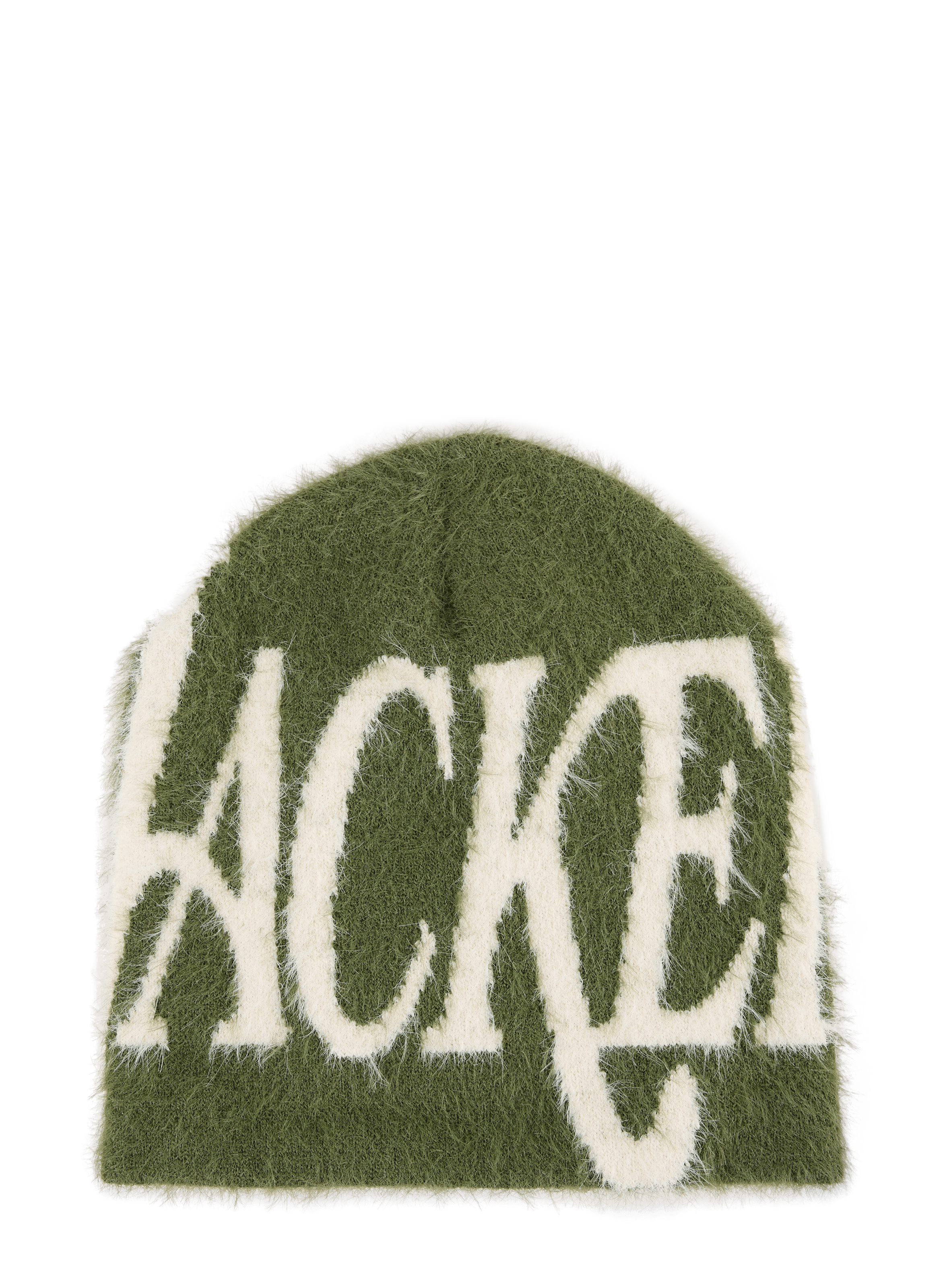 Fluffy beanie JACKER. Green