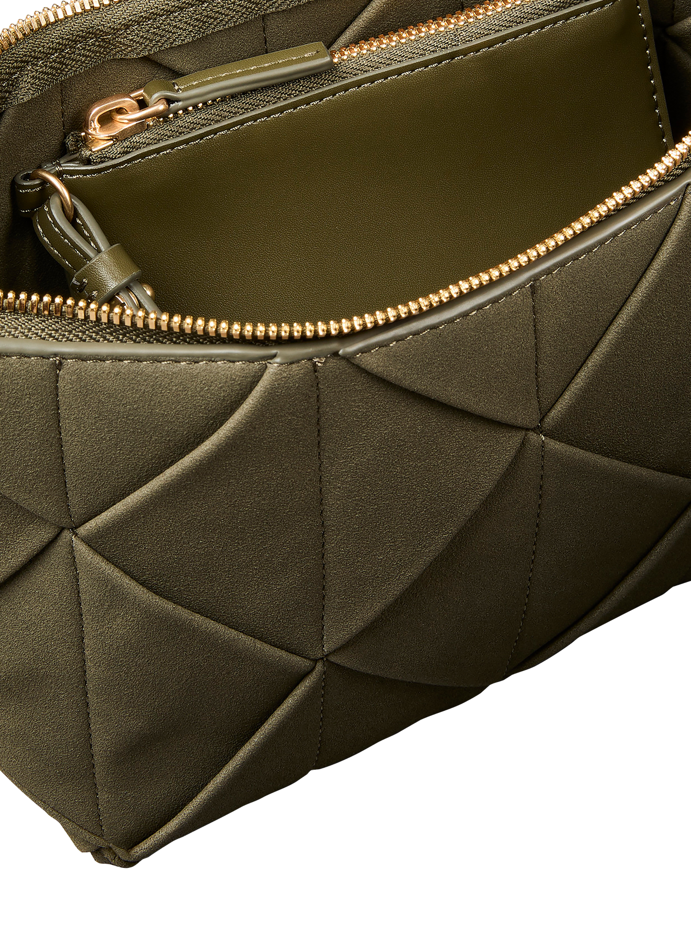 Sac bandoulière en suède | Kaki CALVIN KLEIN Femme