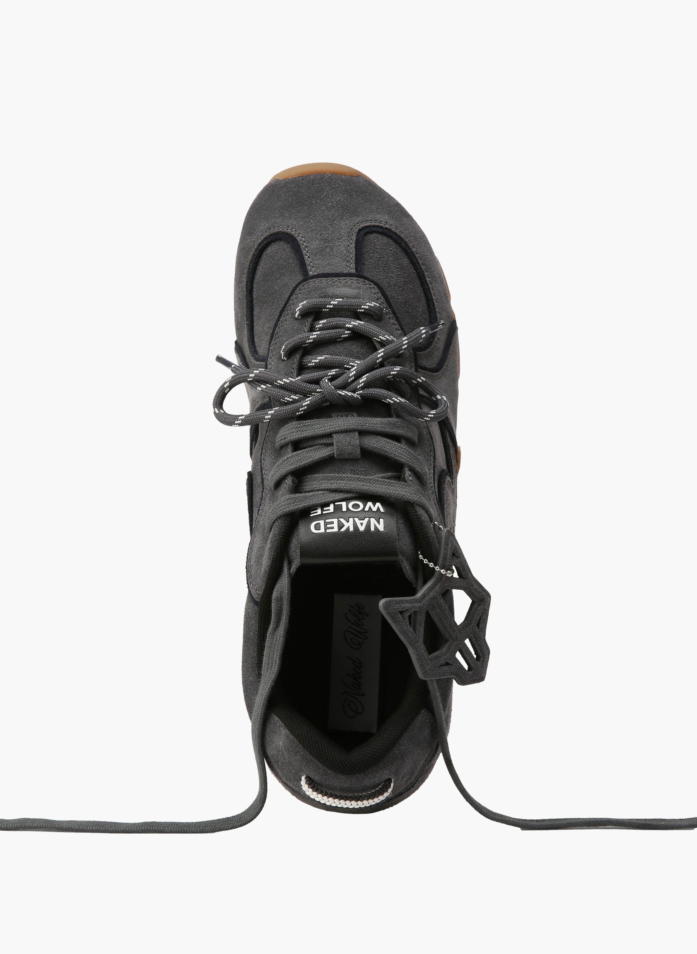 Baskets ace m en daim NAKED WOLFE Gris