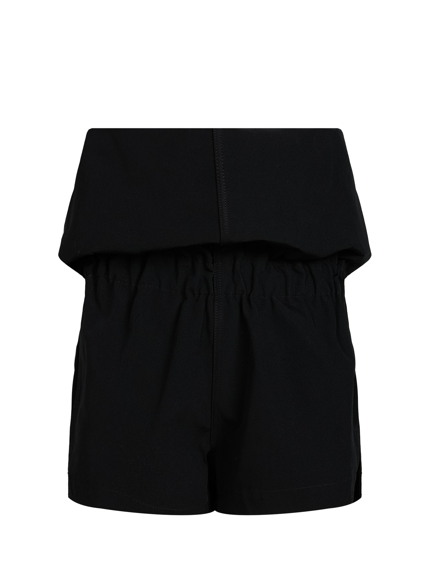 Short negro elástico de talle alto RICK OWENS Negro