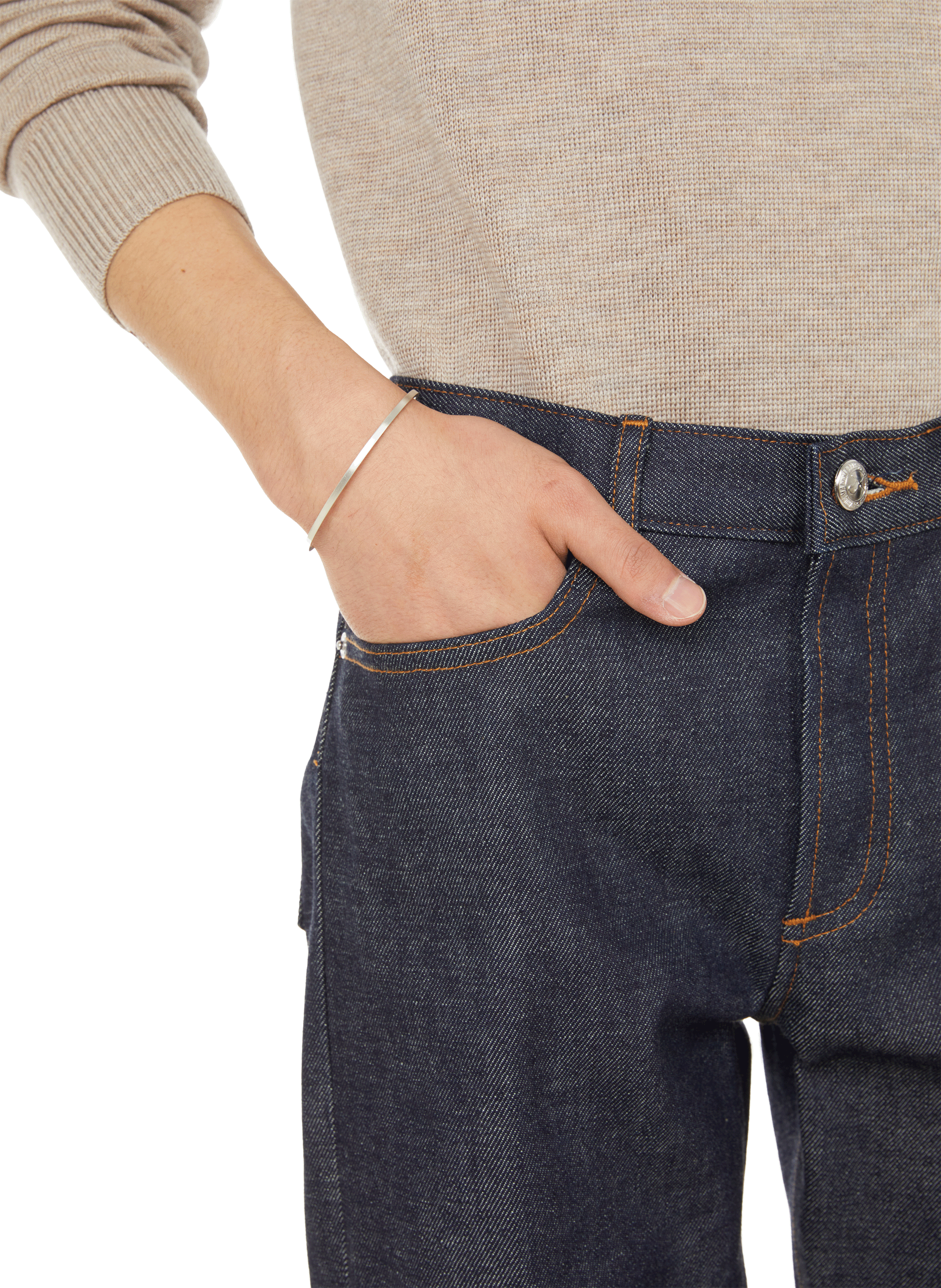 Straight-cut raw denim jeans A.P.C. Blue