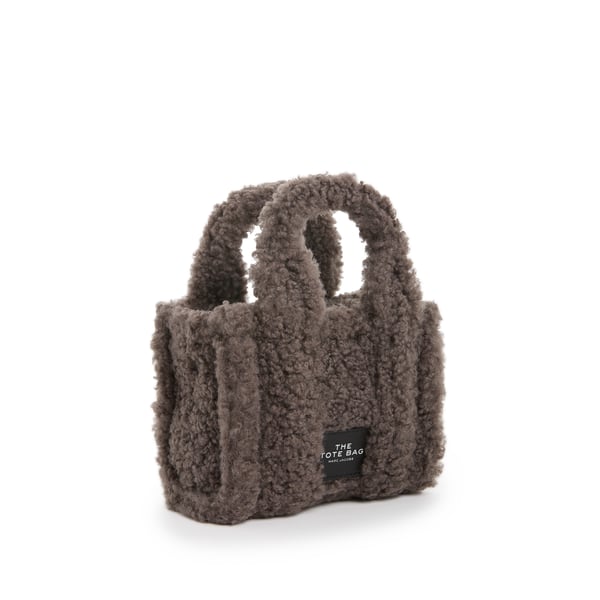 Mini tote bag en shearling