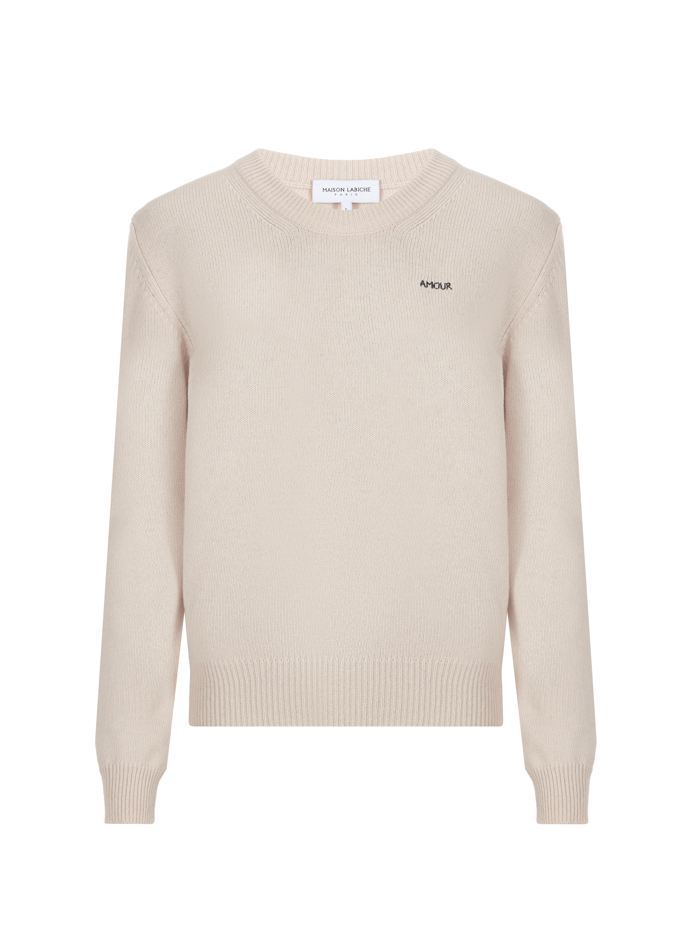 Pull en laine recyclée Amour