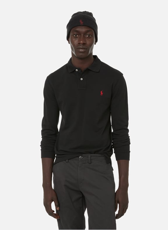 Long-sleeved polo shirt Black by POLO RALPH LAUREN POLO RALPH LAUREN Long-sleeved polo shirt Black
