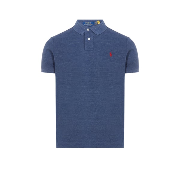 Polo droit en piqué de coton