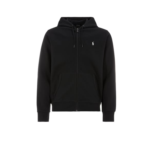 Polo Ralph Lauren Cotton Blend Sweatshirt With Embroidered Logo On The Front In Black