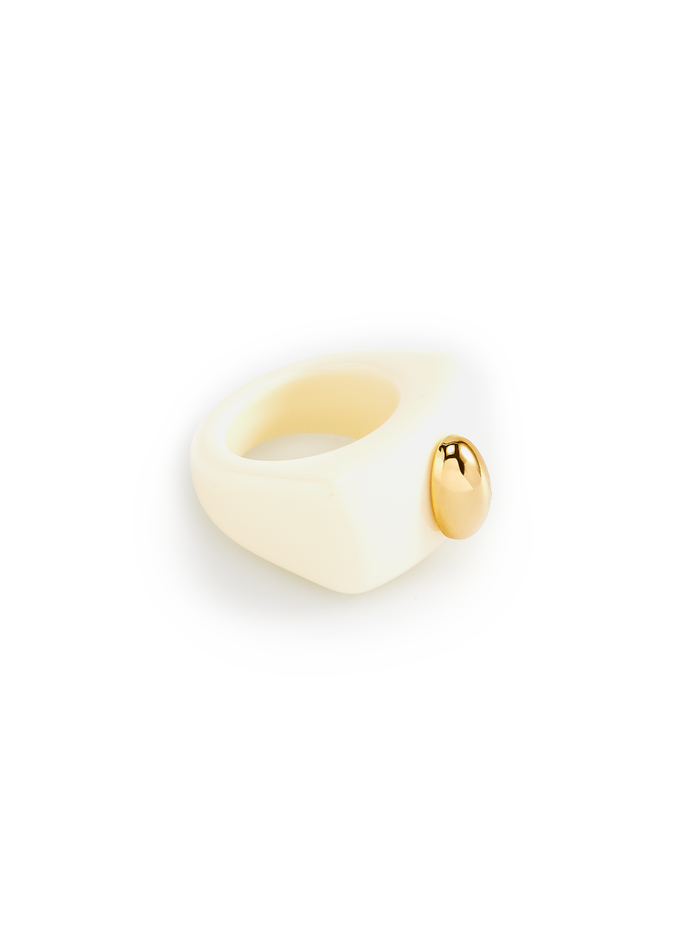 Ivory Poacher ring LA MANSO White
