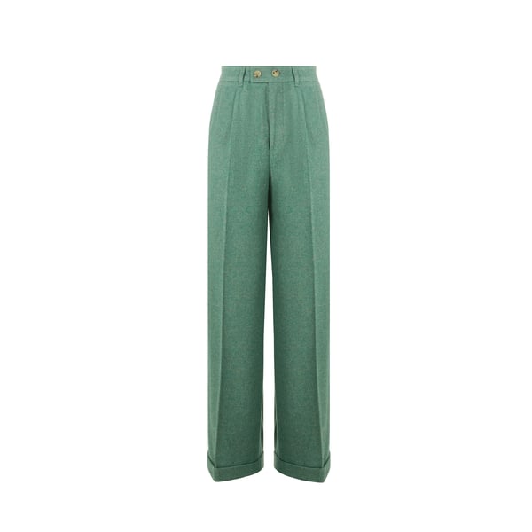 Pantalon large à ourlets