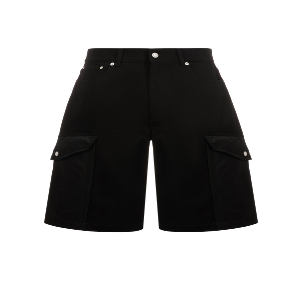 Alexander Mcqueen Cotton Bermuda Shorts In Black