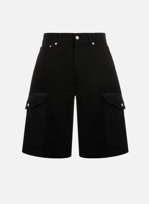 Cotton Bermuda shorts BlackALEXANDER MCQUEEN 