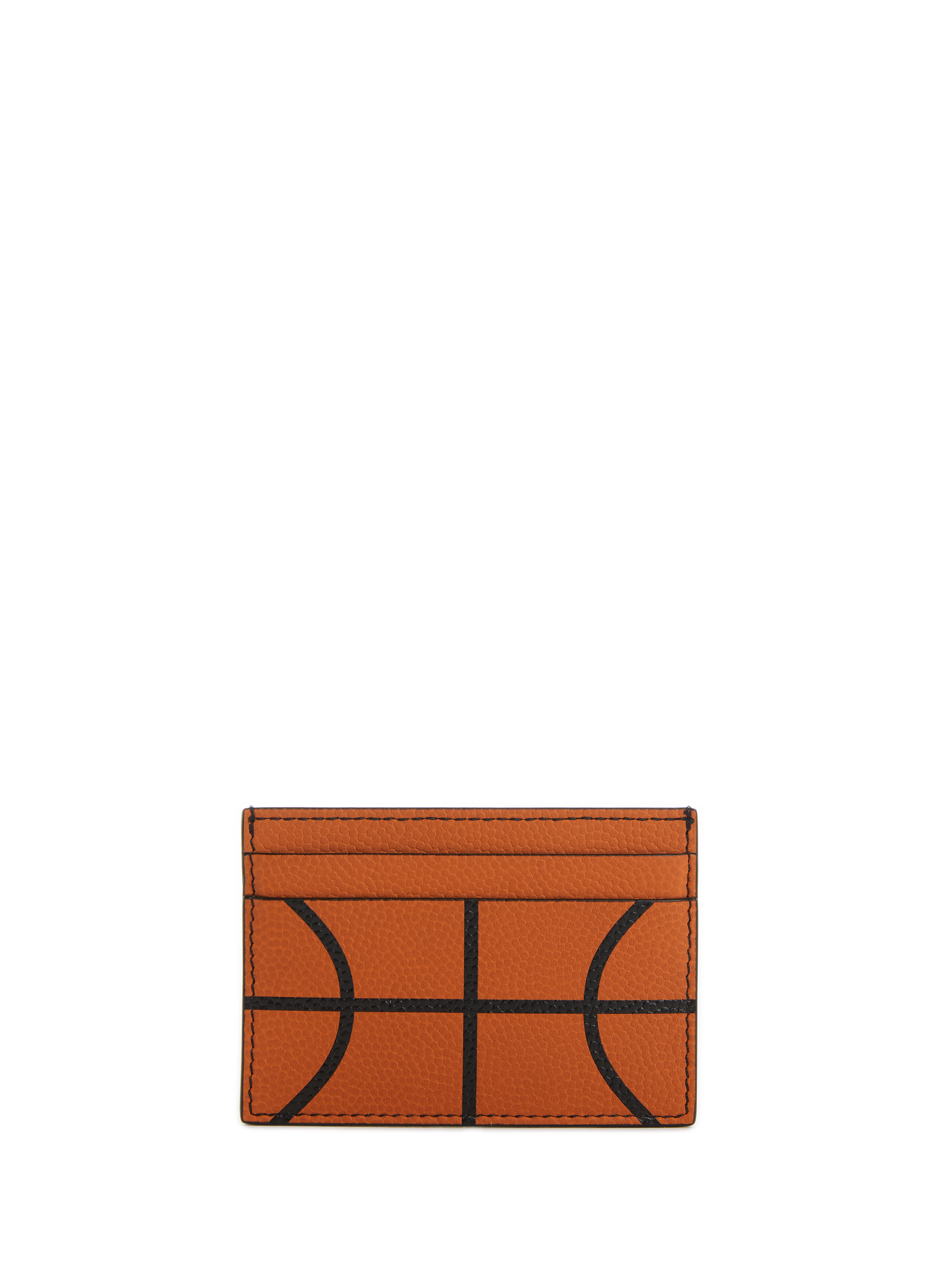 Leather card holder OFF-WHITE Orange