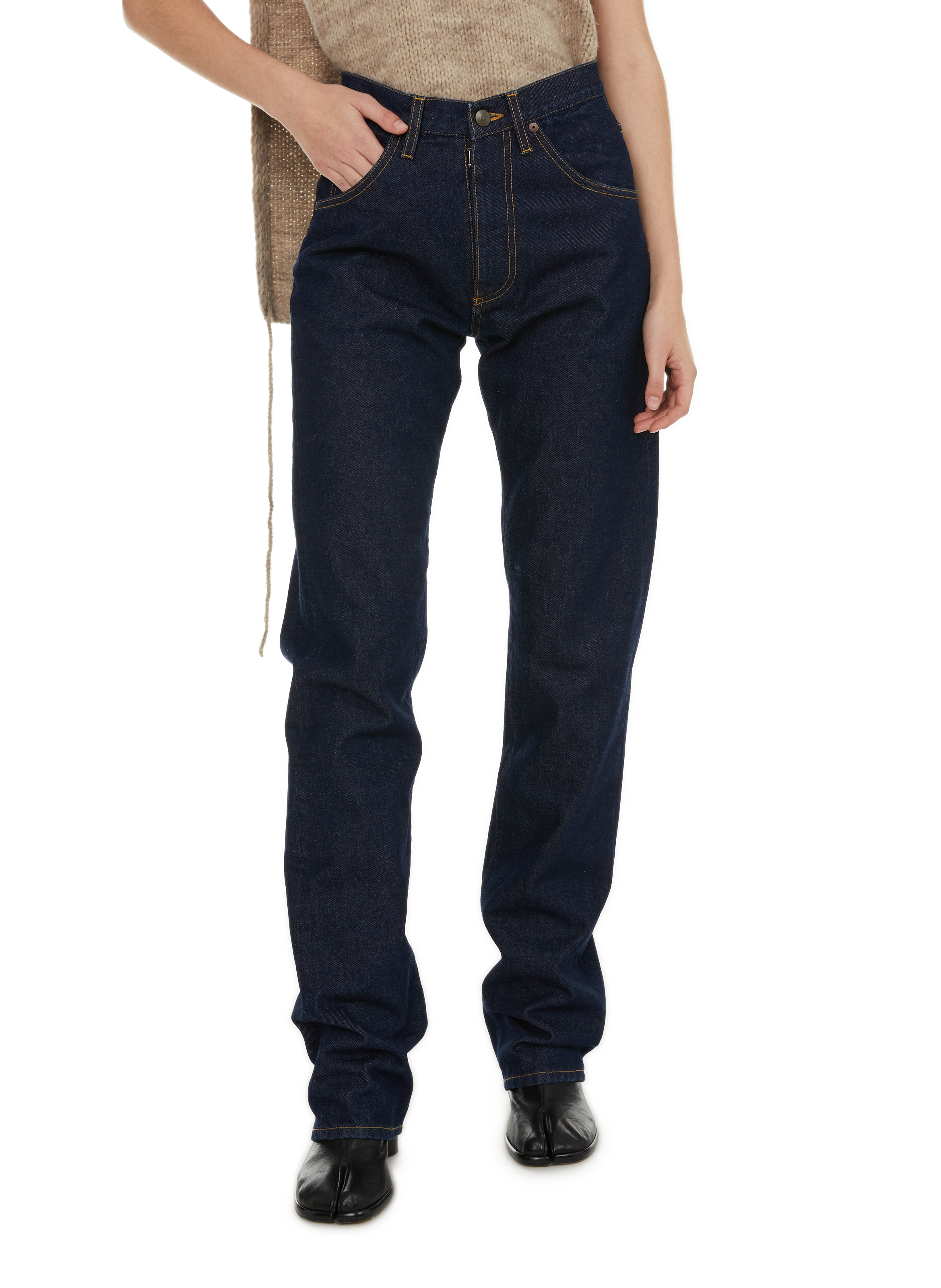 Leather derby shoes MAISON MARGIELA Black