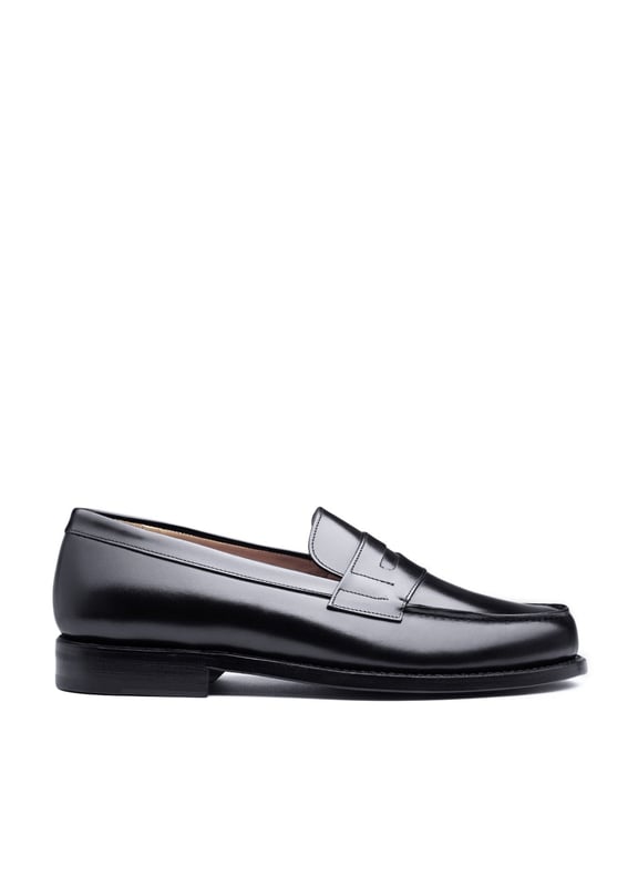 Mocassins cuir college 1986 Noir by FINSBURY FINSBURY Mocassins cuir college 1986 Noir