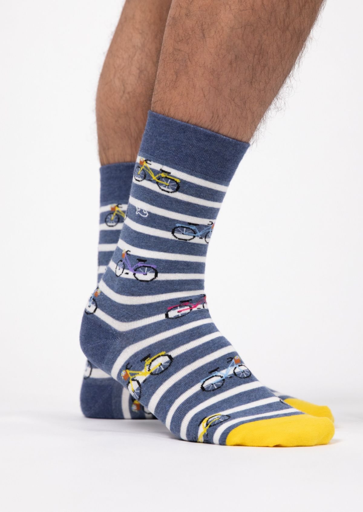 Chaussettes en coton peigné à motifs BILLYBELT Bleu