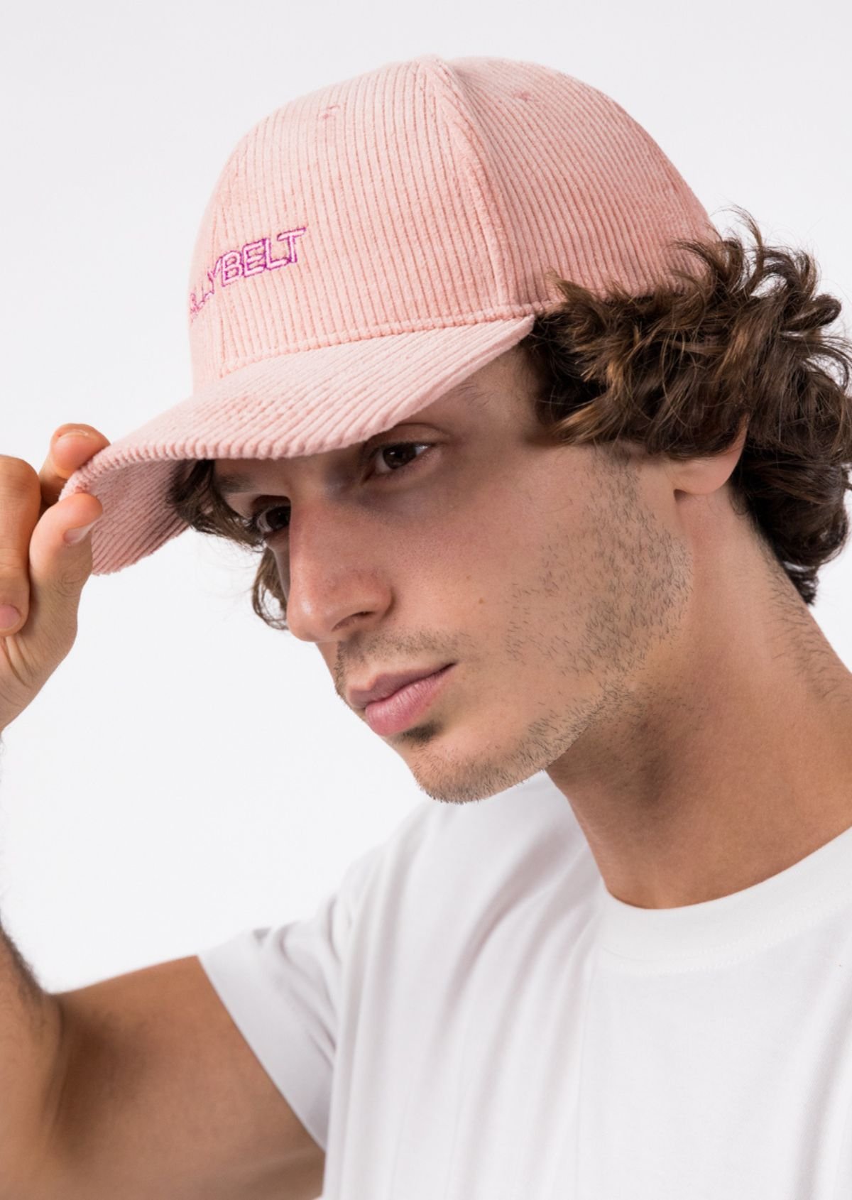 Casquette en velours BILLYBELT Rose