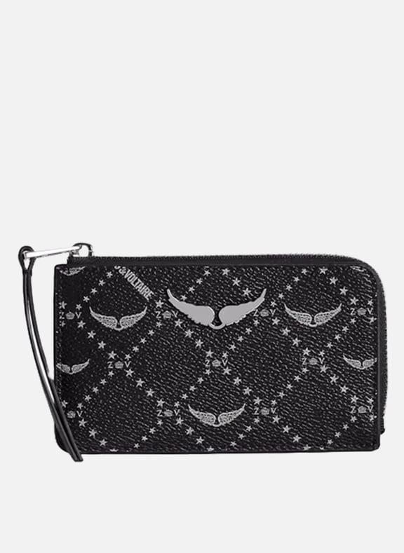 Porte-cartes imprimé zv Noir by ZADIG&VOLTAIRE ZADIG&VOLTAIRE Porte-cartes imprimé zv Noir