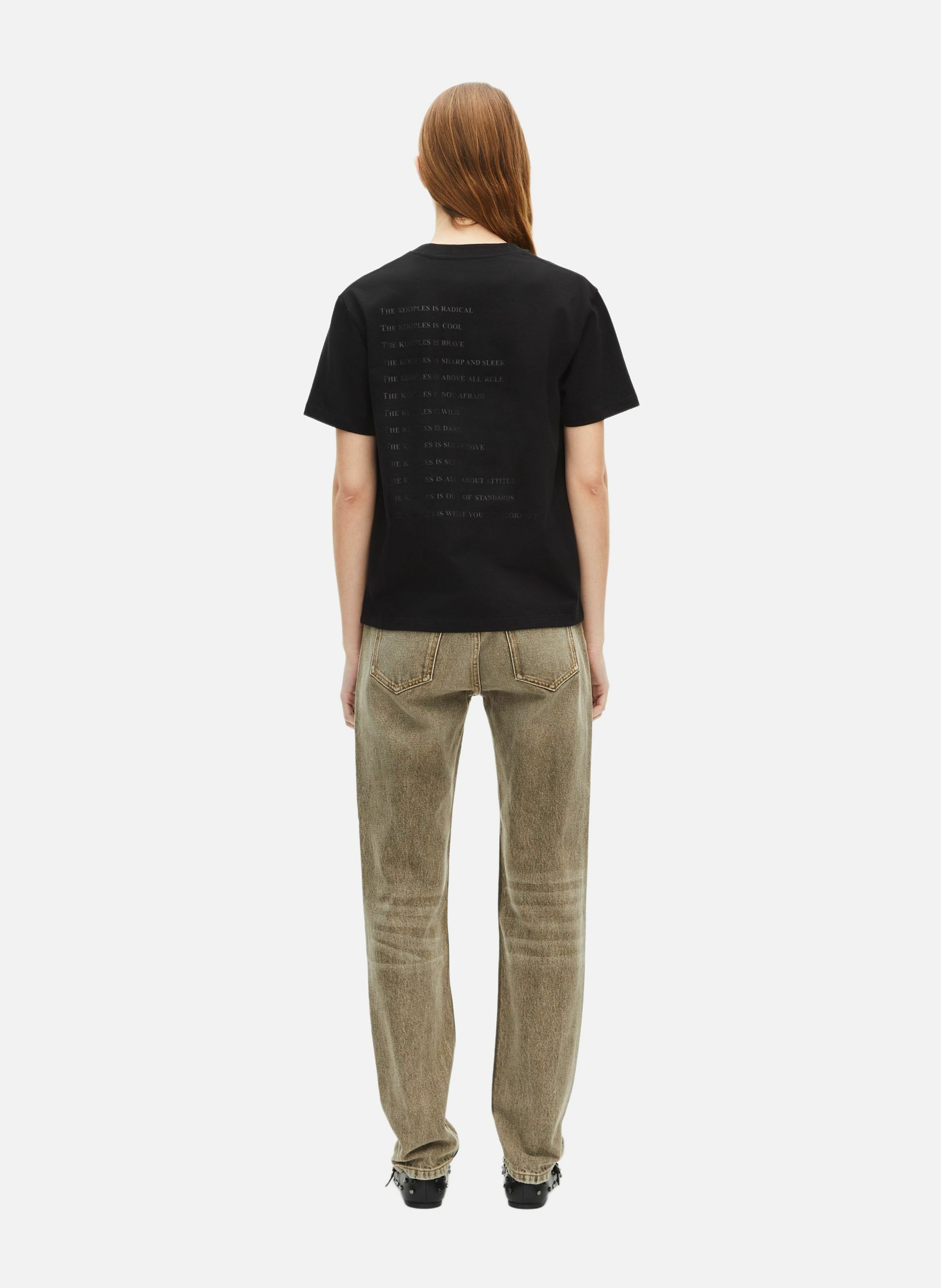 T-shirt logo en coton What Is THE KOOPLES Noir