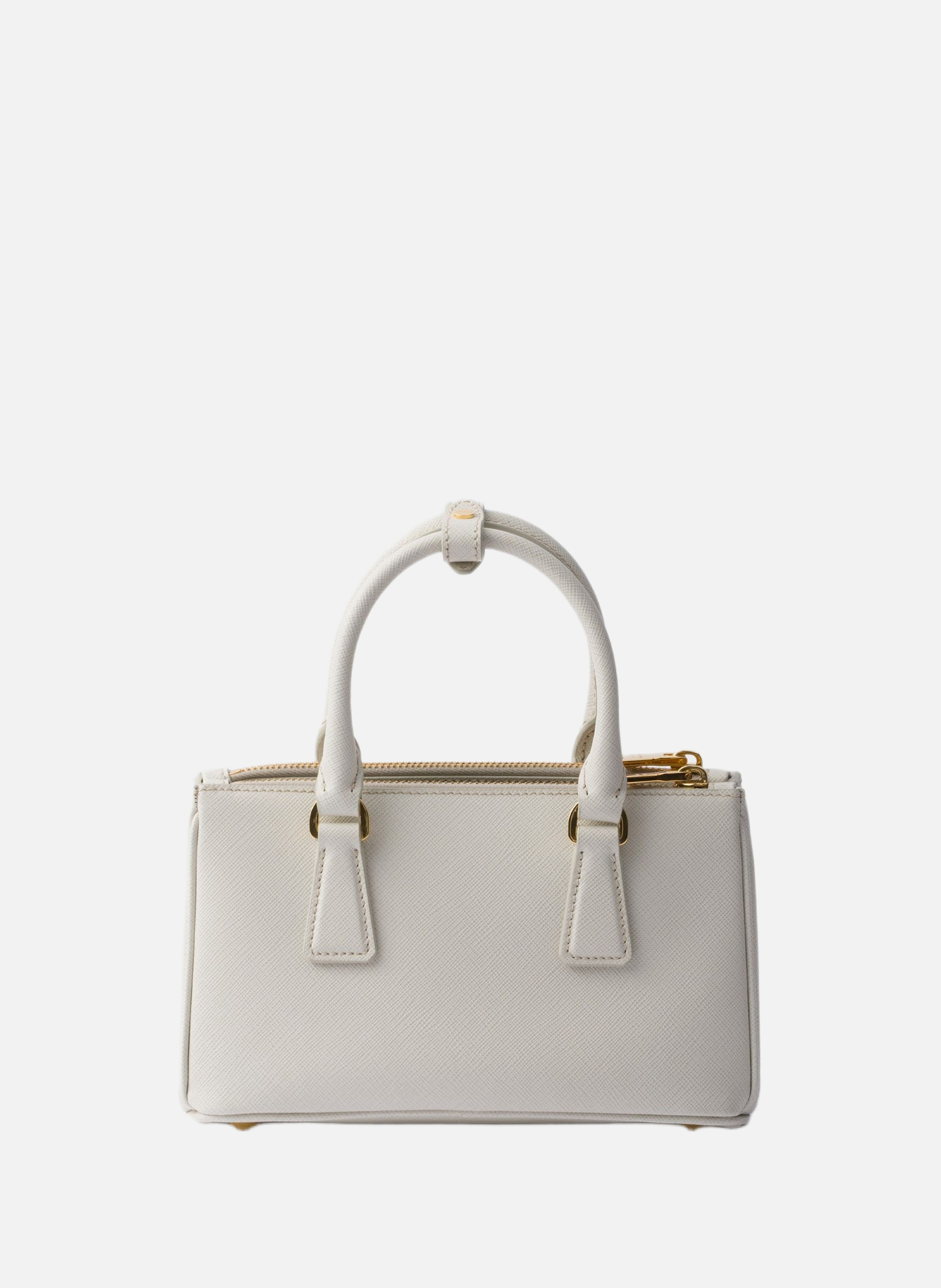 Mini sac en cuir saffiano prada galleria PRADA Beige