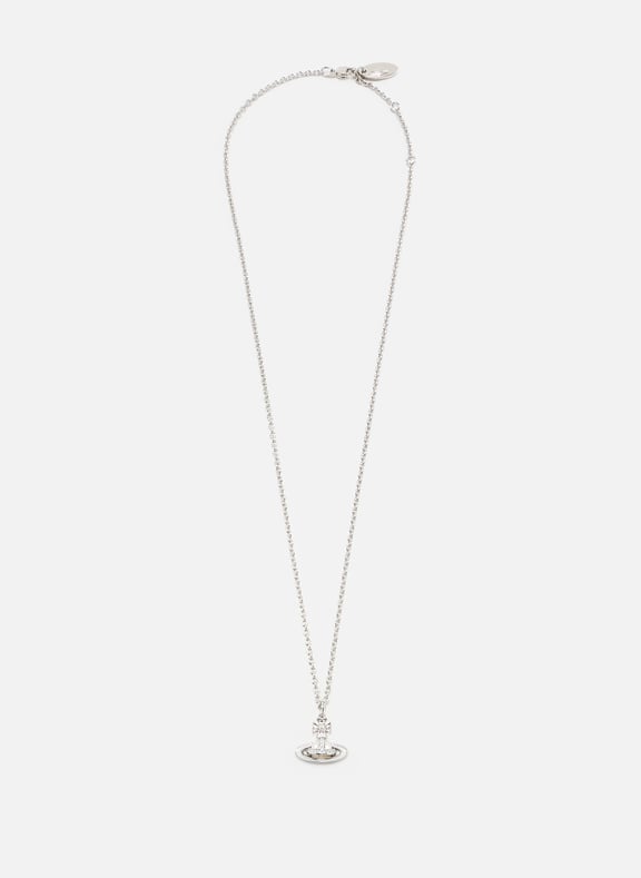 Collier à pendentif Simonetta Bas Relief Blanc by VIVIENNE WESTWOOD VIVIENNE WESTWOOD Collier à pendentif Simonetta Bas Relief Blanc
